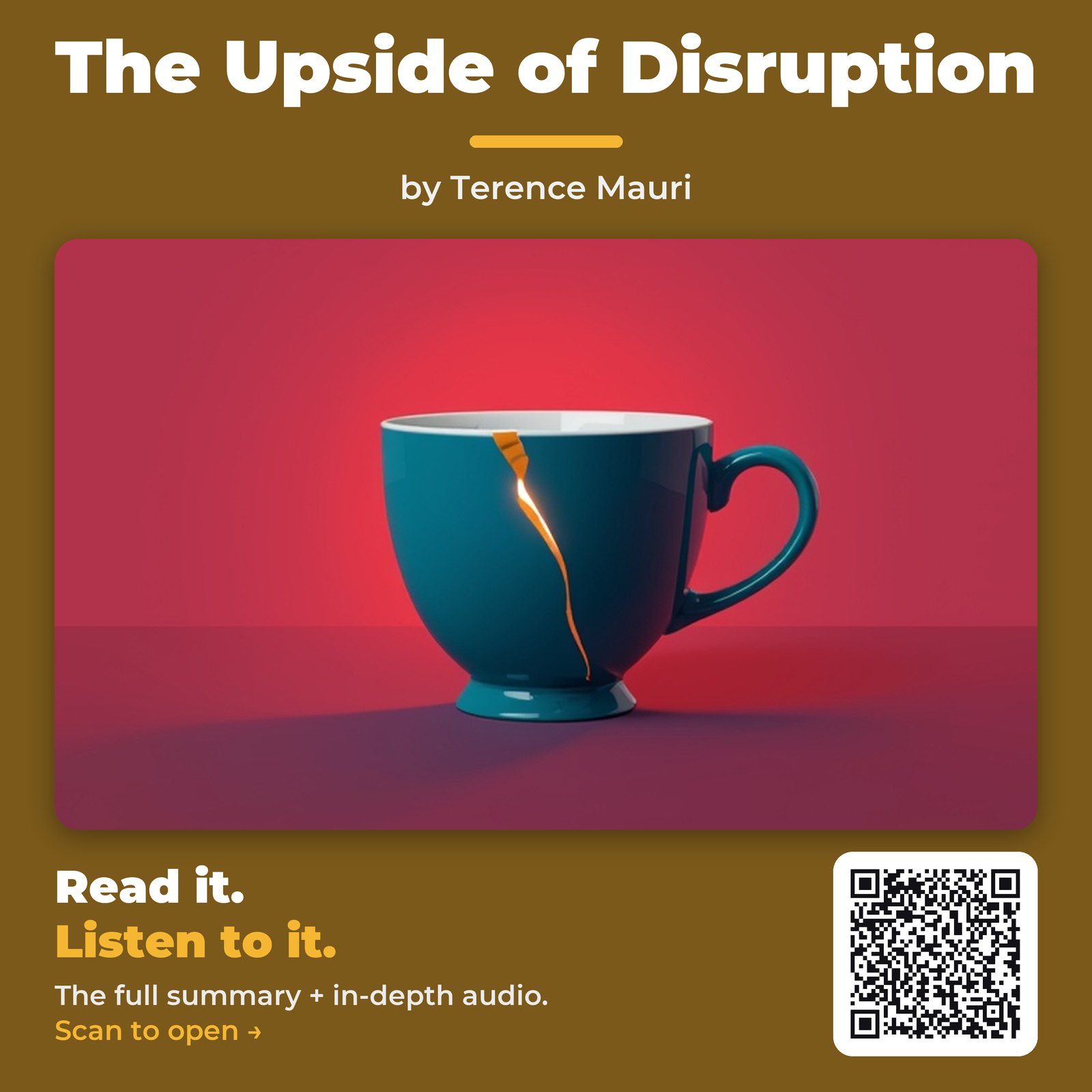 The Upside of Disruption — by Terence Mauri