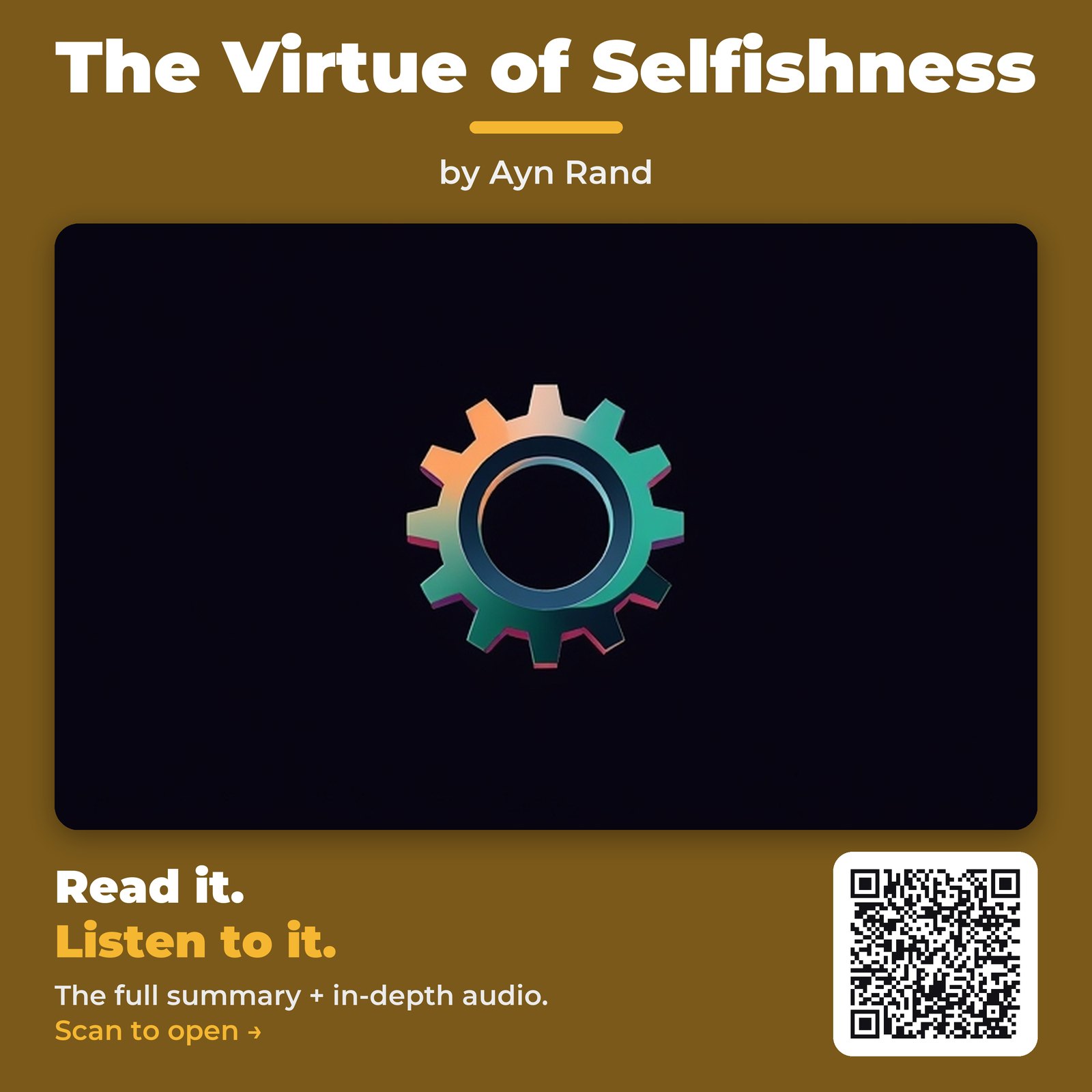 The Virtue of Selfishness — by Ayn Rand