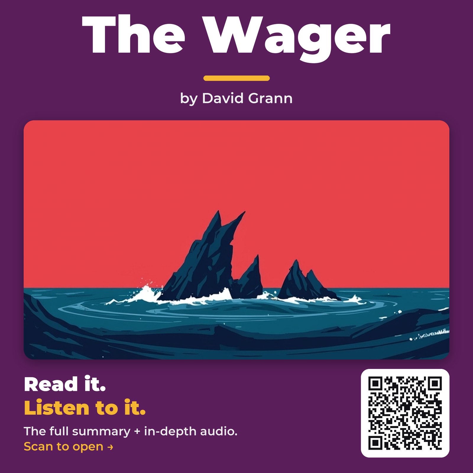 The Wager — by David Grann