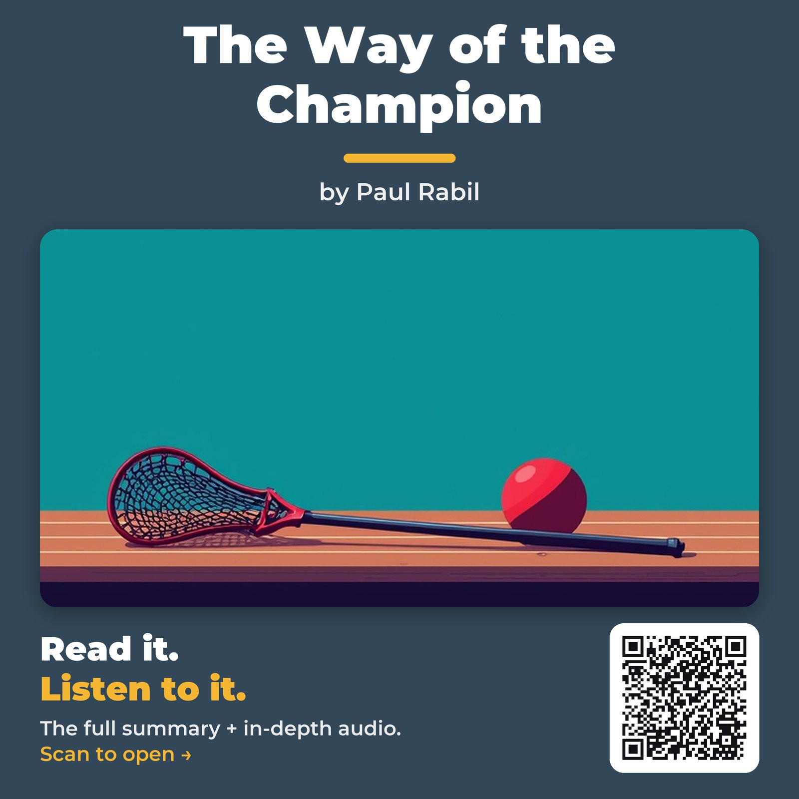 The Way of the Champion — by Paul Rabil
