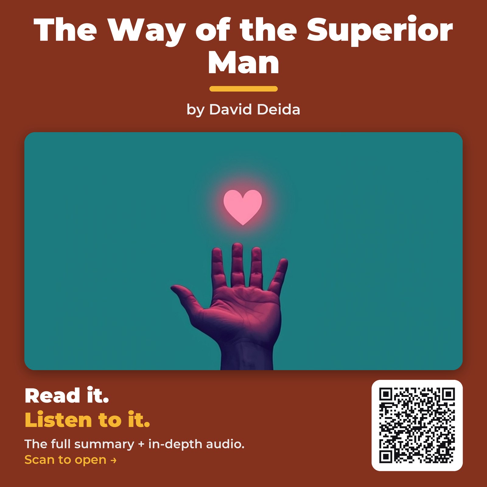 The Way of the Superior Man — by David Deida