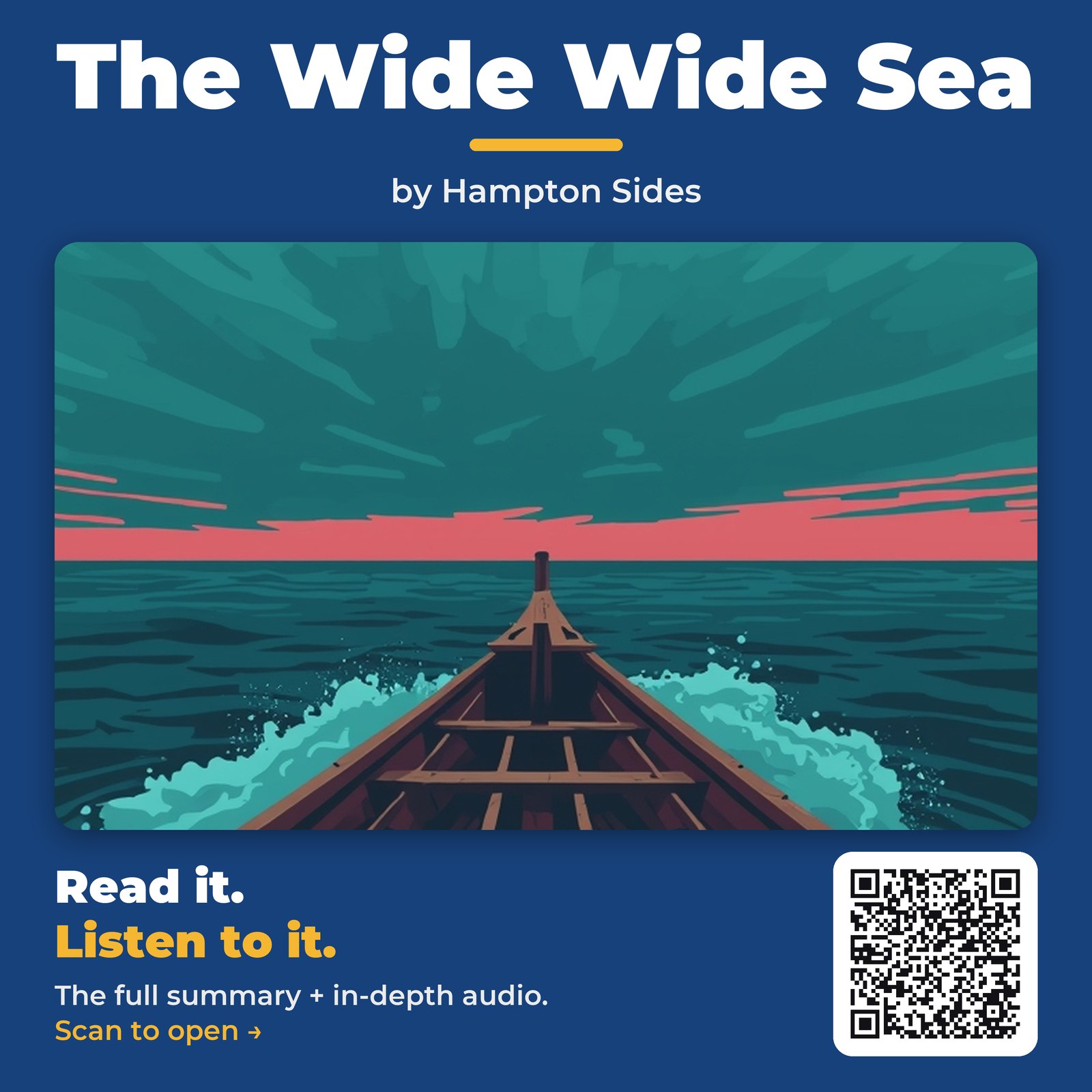 The Wide Wide Sea — by Hampton Sides