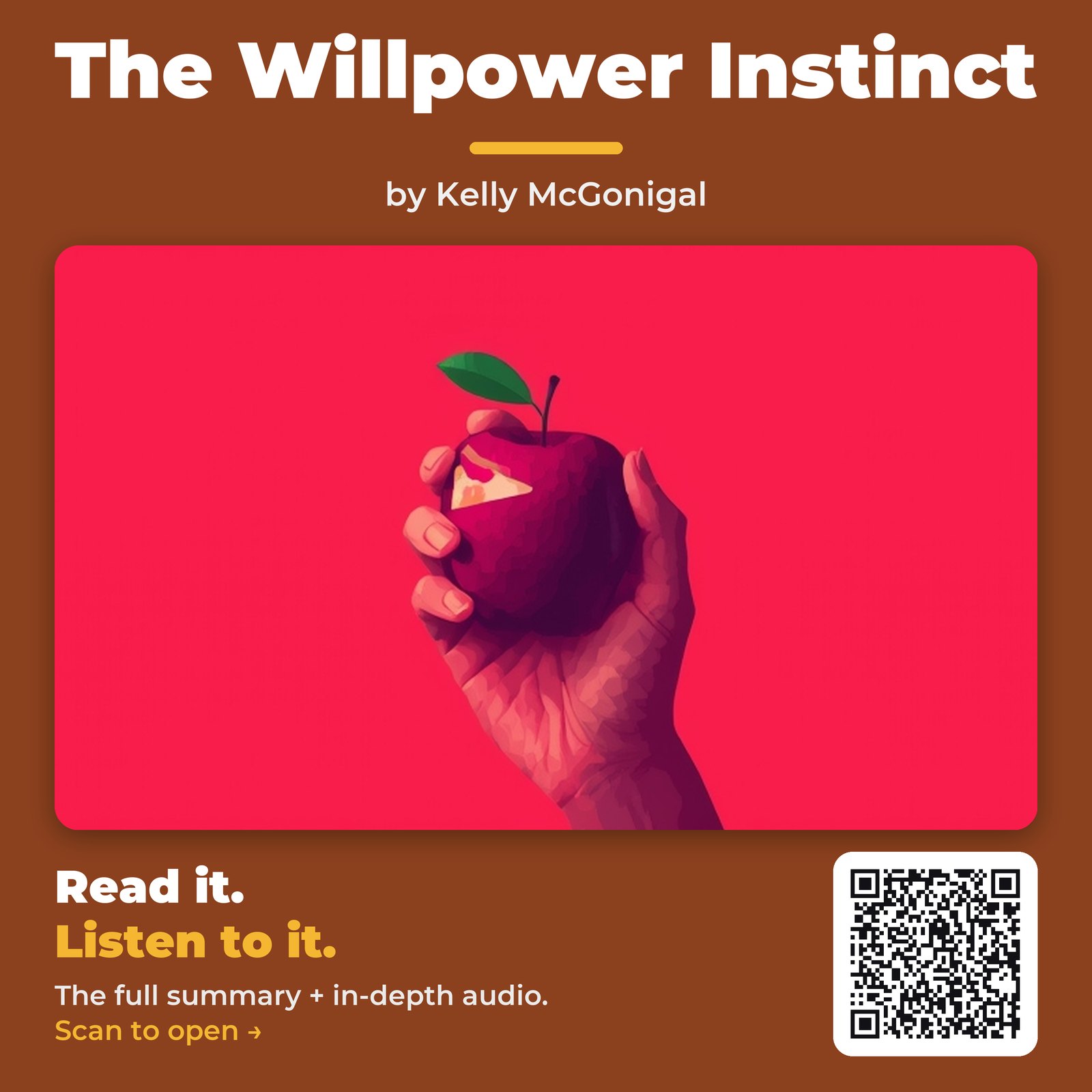 The Willpower Instinct — by Kelly McGonigal