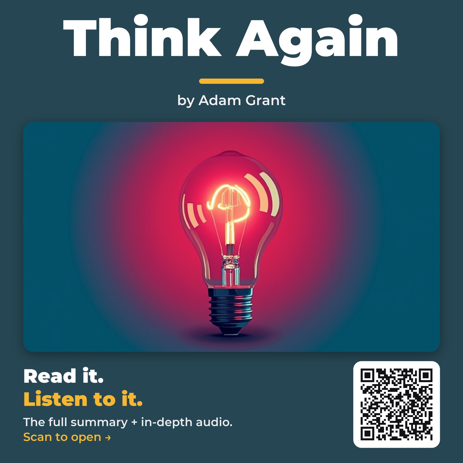 Think Again — by Adam Grant