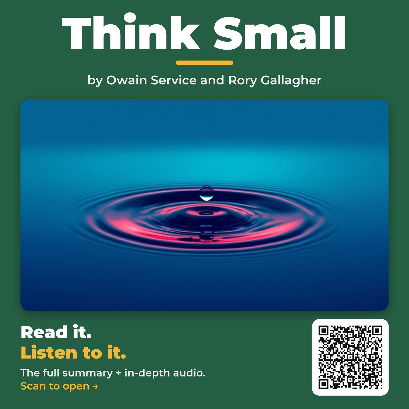 Think Small — by Owain Service and Rory Gallagher