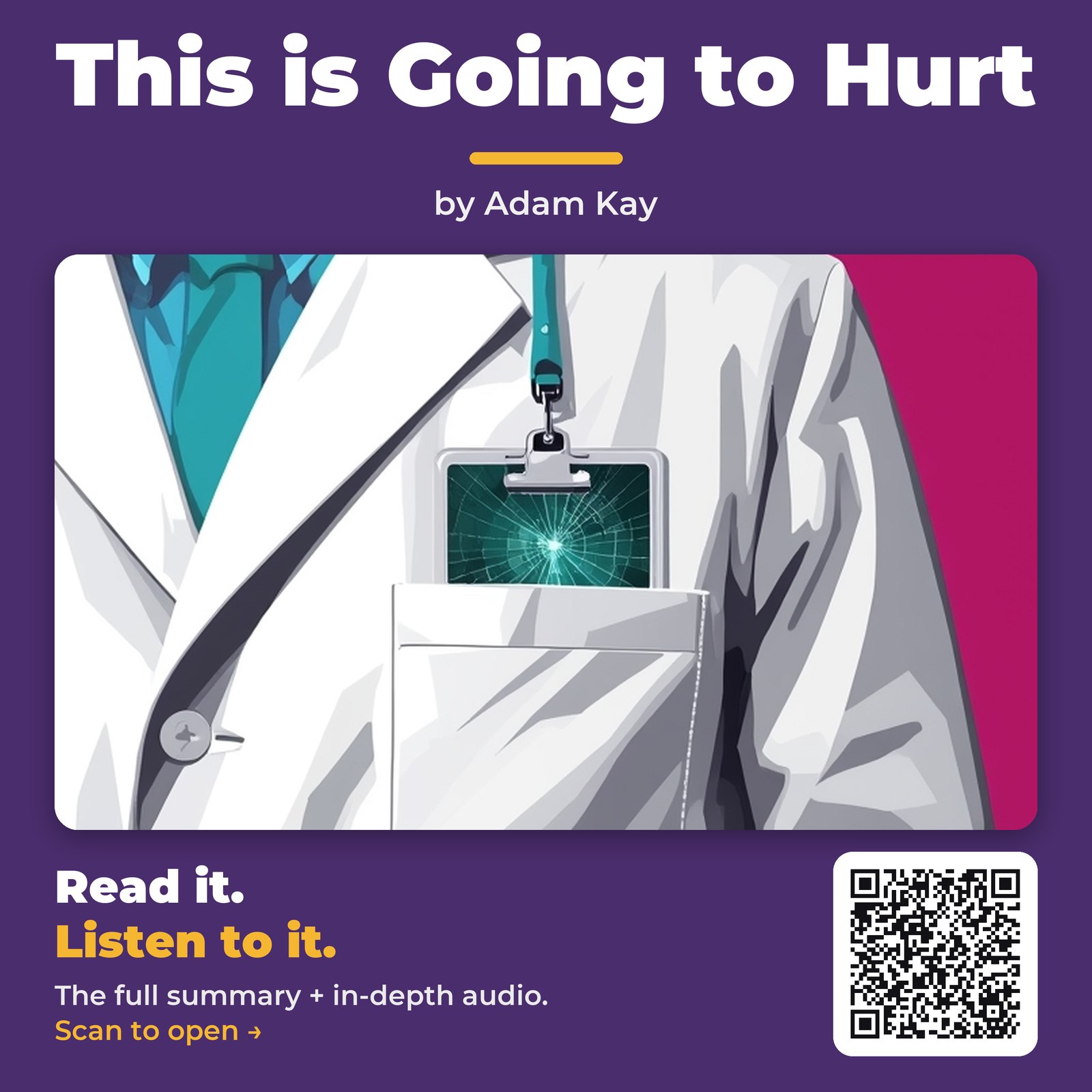This is Going to Hurt — by Adam Kay