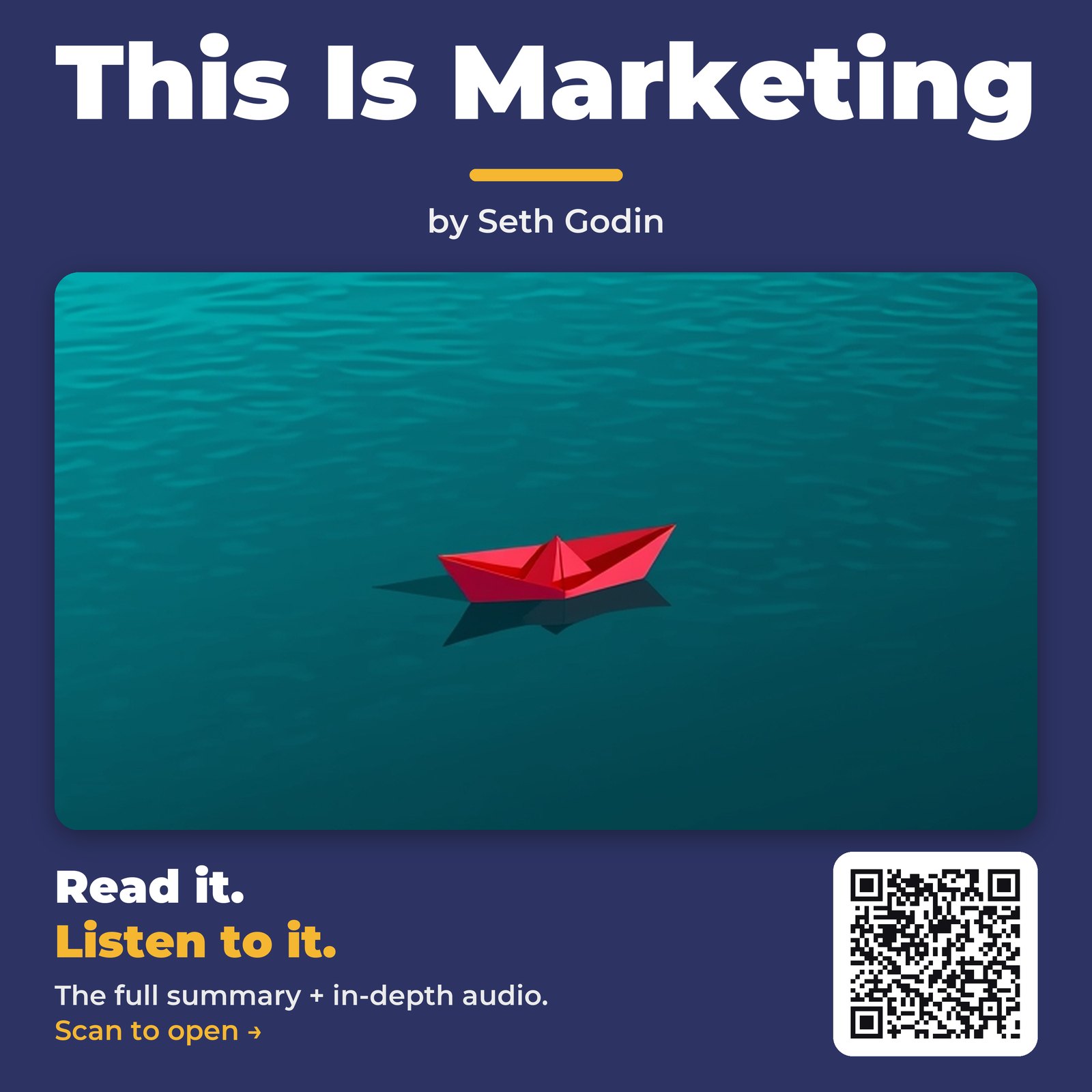This Is Marketing — by Seth Godin