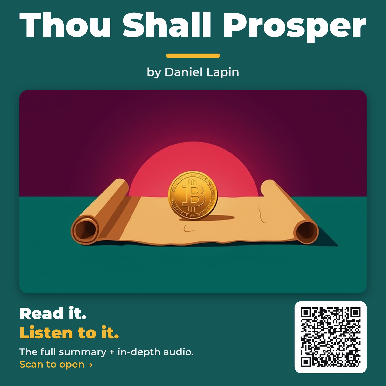 Thou Shall Prosper — by Daniel Lapin