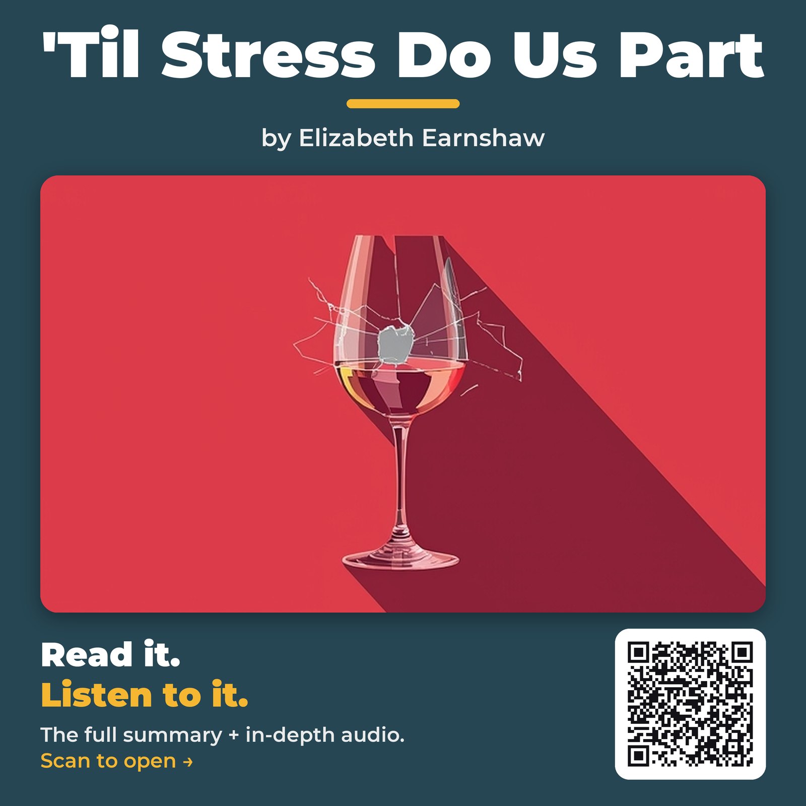 ‘Til Stress Do Us Part — by Elizabeth Earnshaw
