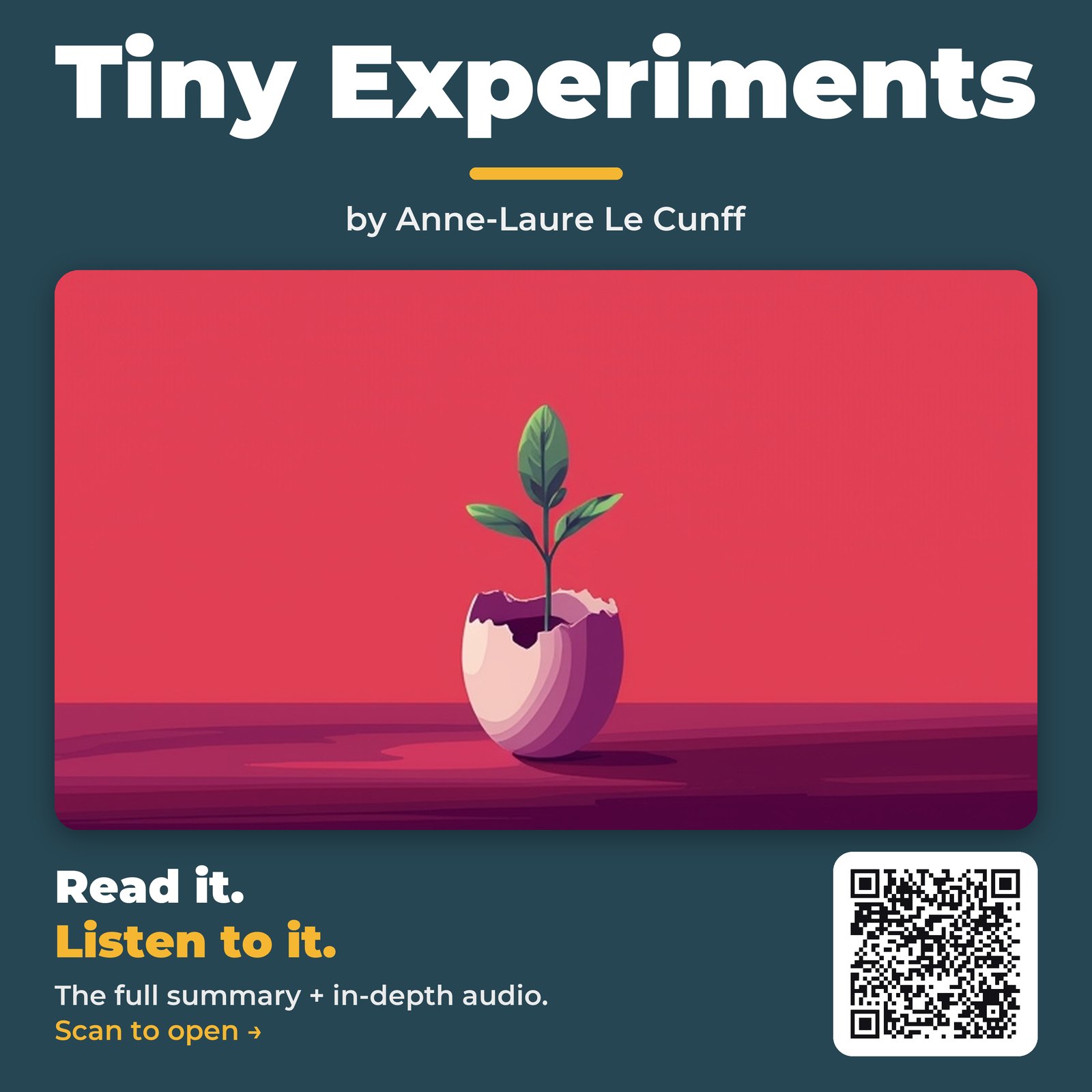 Tiny Experiments — by Anne-Laure Le Cunff