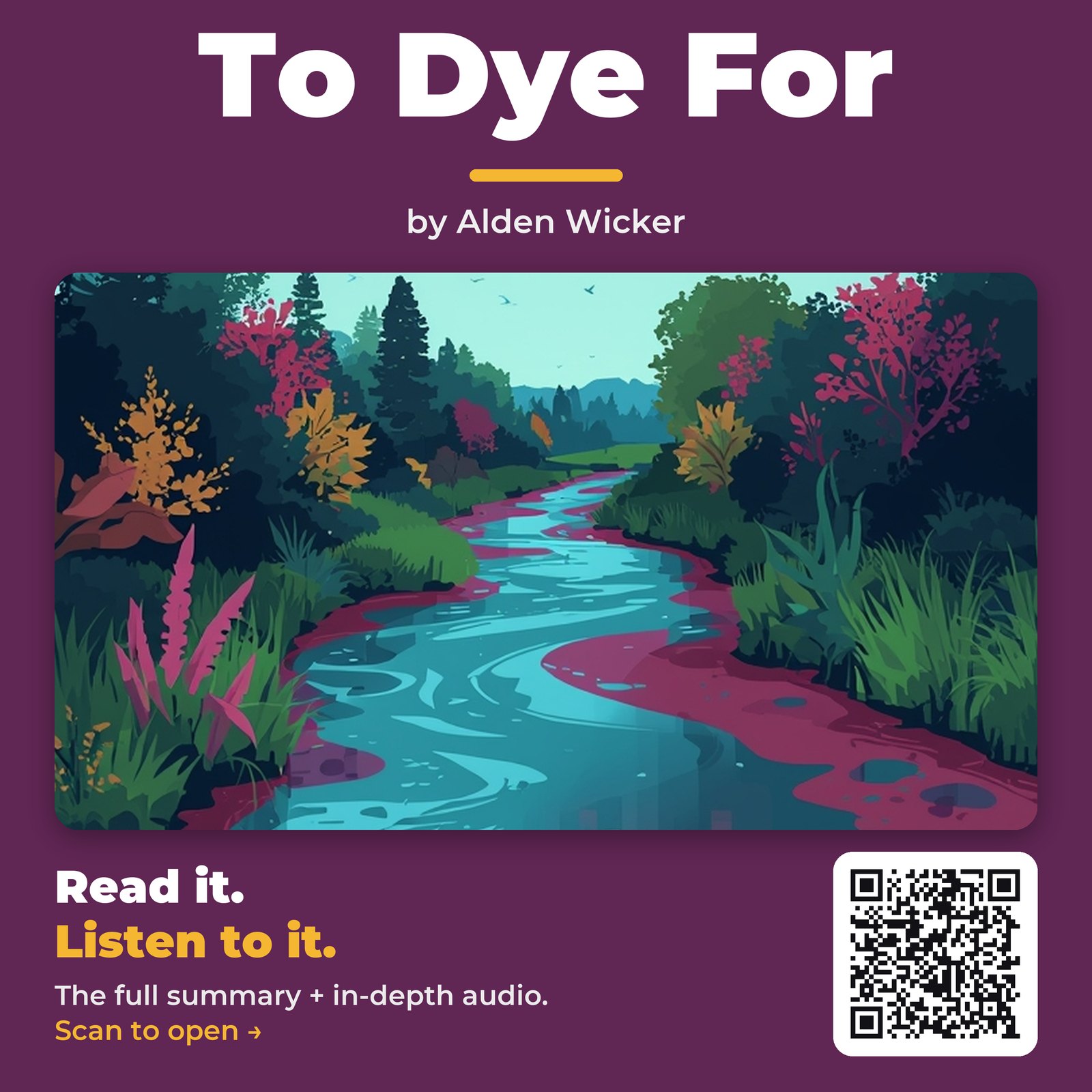 To Dye For — by Alden Wicker