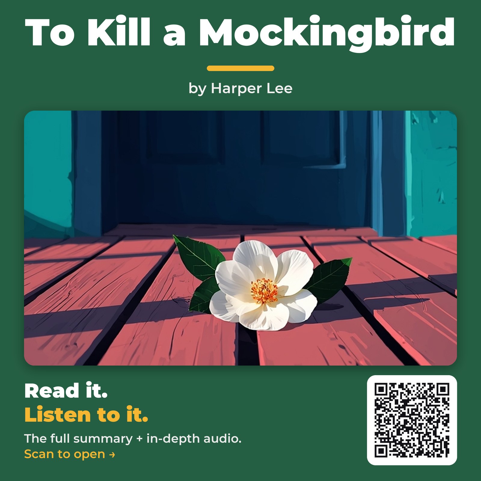 To Kill a Mockingbird — by Harper Lee