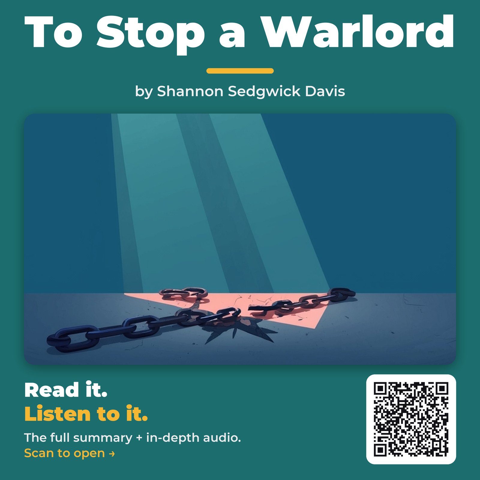 To Stop a Warlord — by Shannon Sedgwick Davis