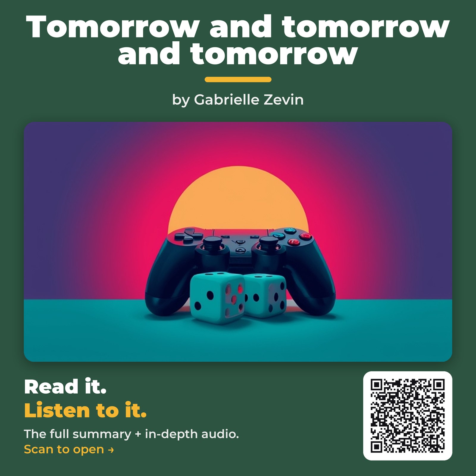 Tomorrow and tomorrow and tomorrow — by Gabrielle Zevin