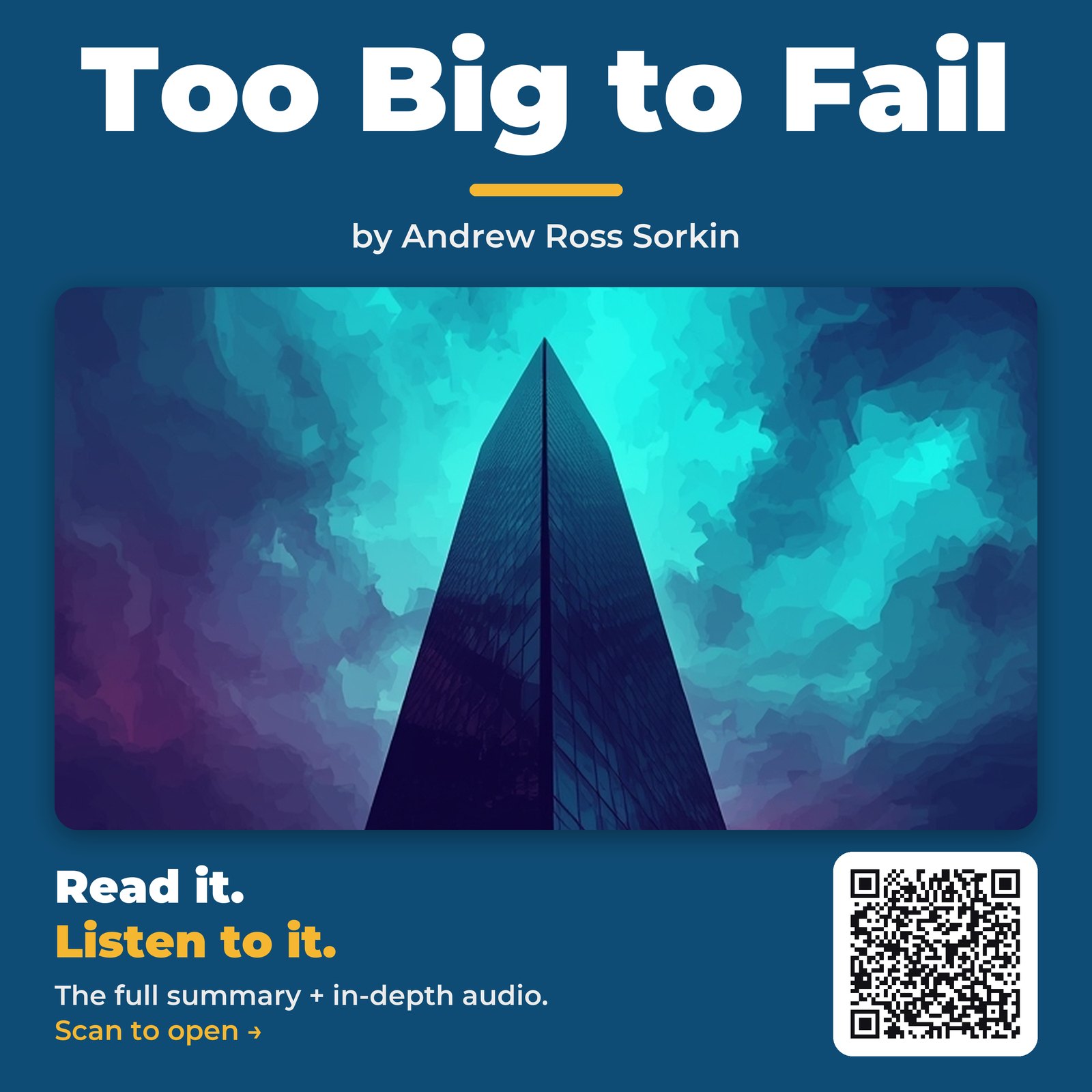 Too Big to Fail — by Andrew Ross Sorkin