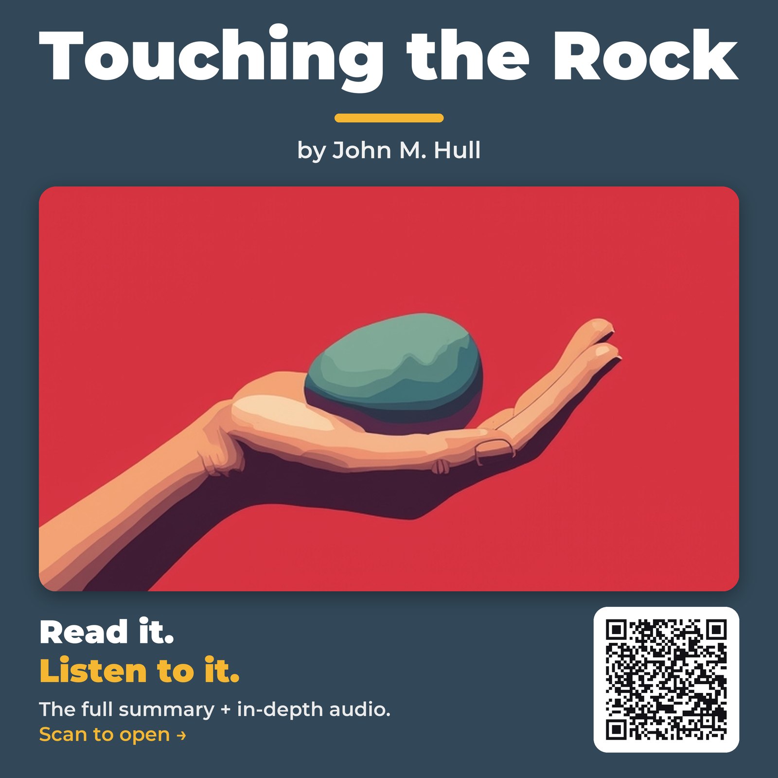 Touching the Rock — by John M. Hull