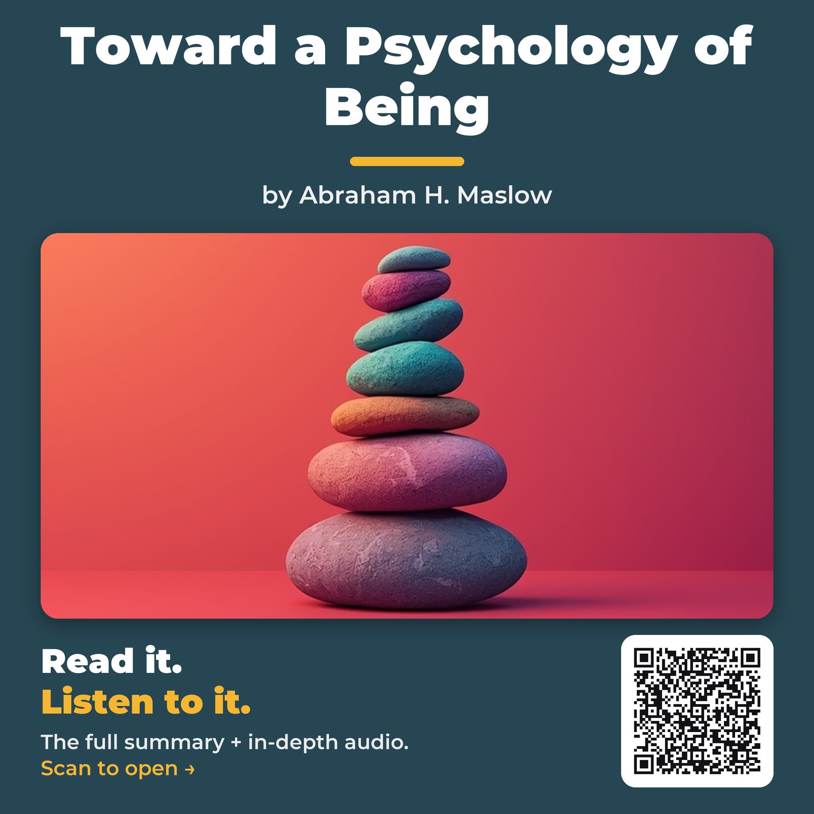 Toward a Psychology of Being — by Abraham H. Maslow