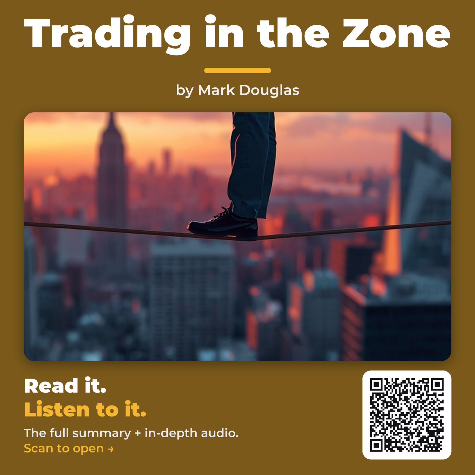 Trading in the Zone — by Mark Douglas