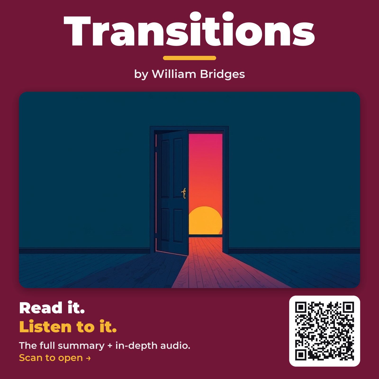 Transitions — by William Bridges