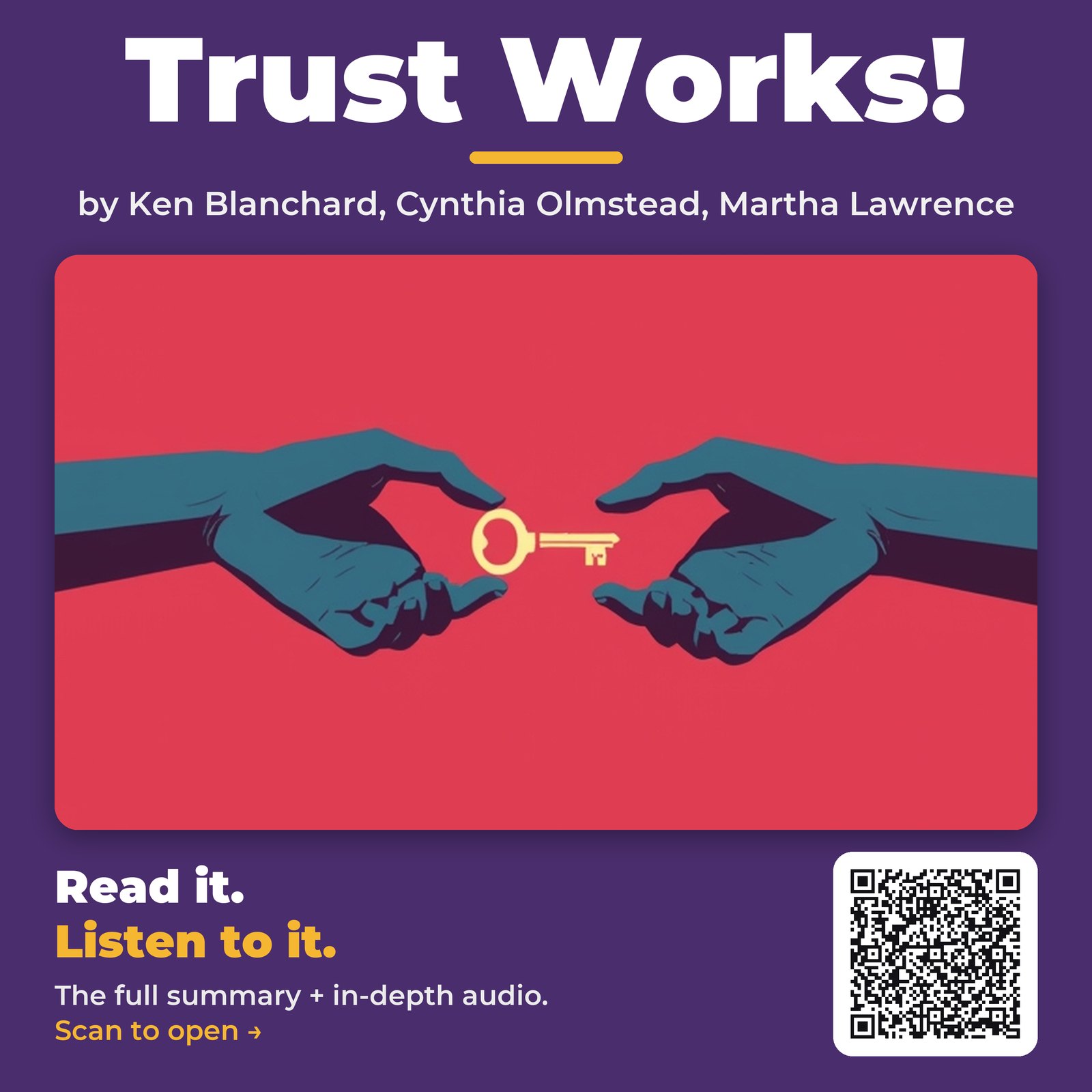 Trust Works! — by Ken Blanchard, Cynthia Olmstead, Martha Lawrence