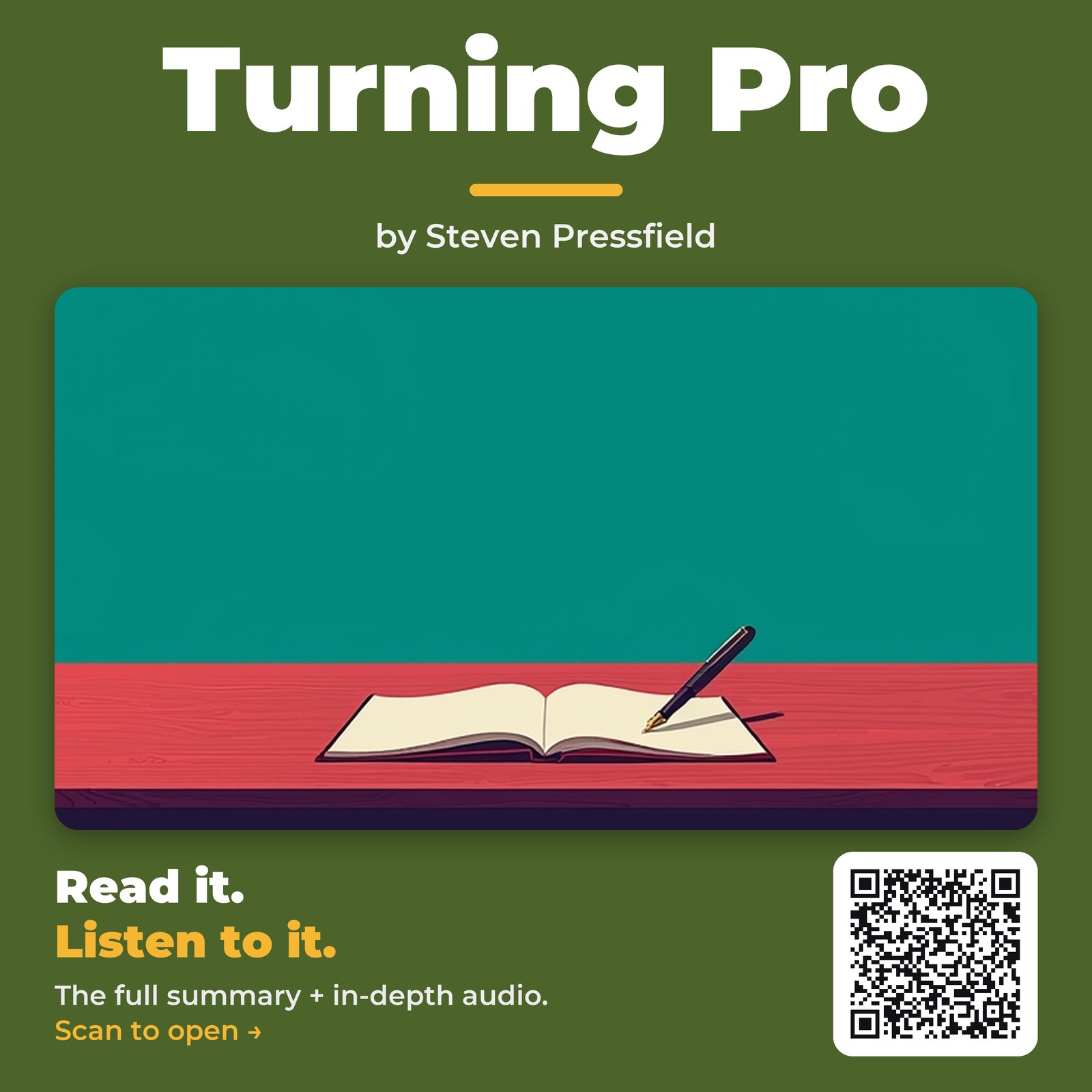 Turning Pro — by Steven Pressfield