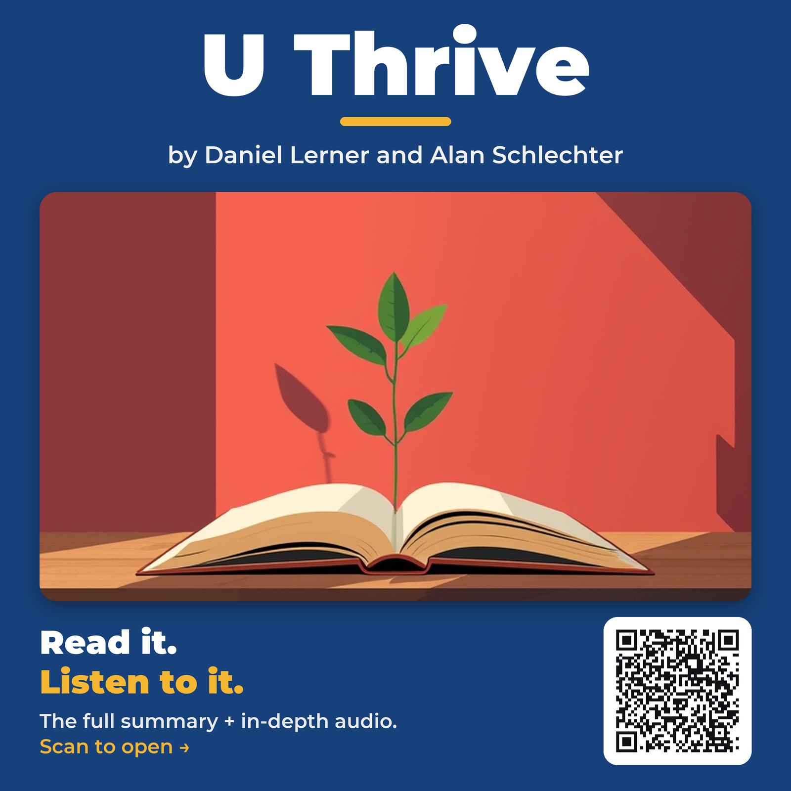 U Thrive — by Daniel Lerner and Alan Schlechter