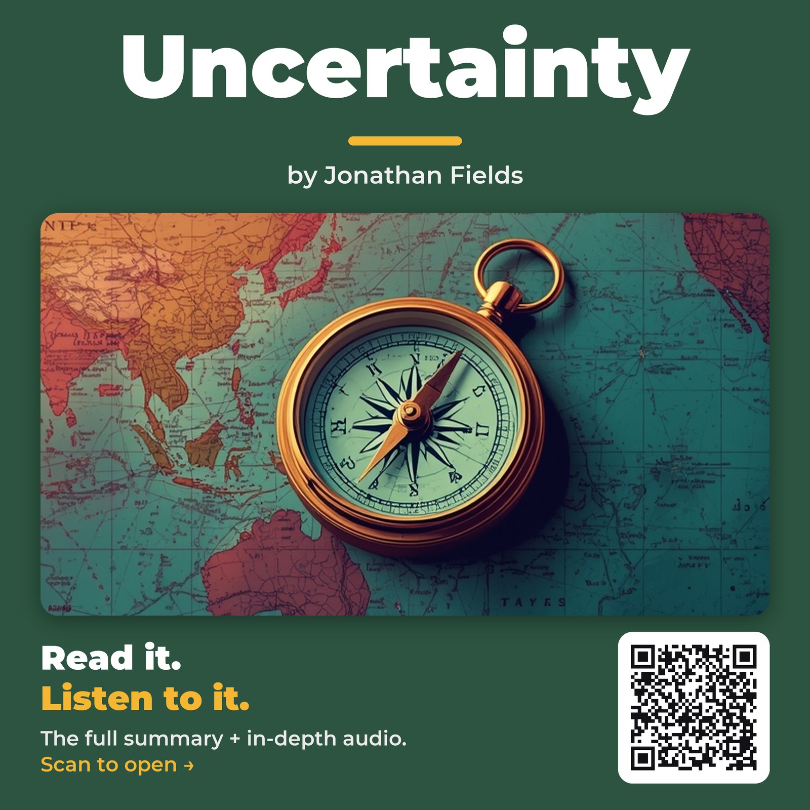Uncertainty — by Jonathan Fields
