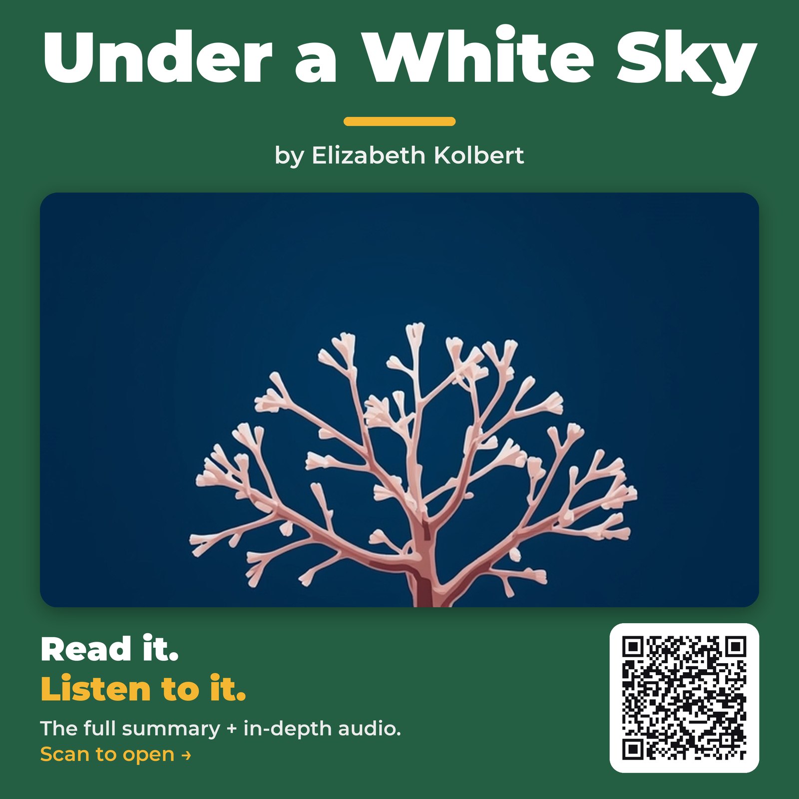 Under a White Sky — by Elizabeth Kolbert
