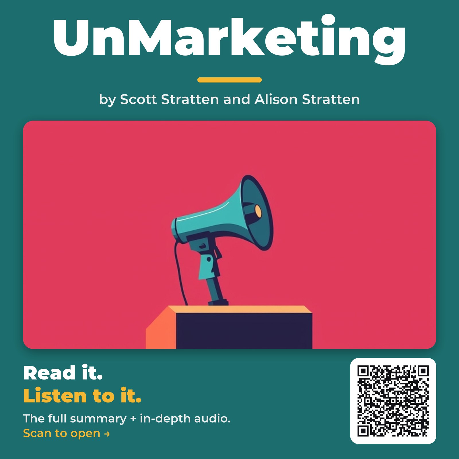 UnMarketing — by Scott Stratten and Alison Stratten
