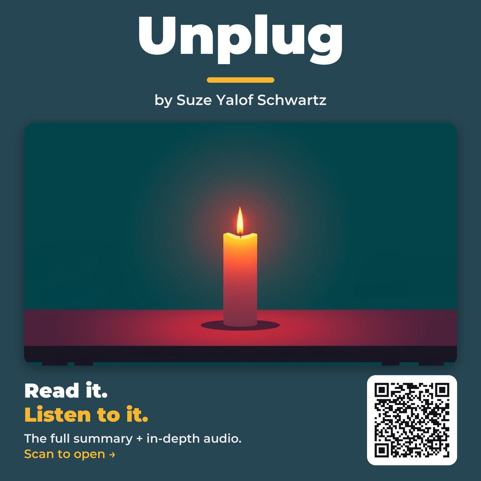 Unplug — by Suze Yalof Schwartz