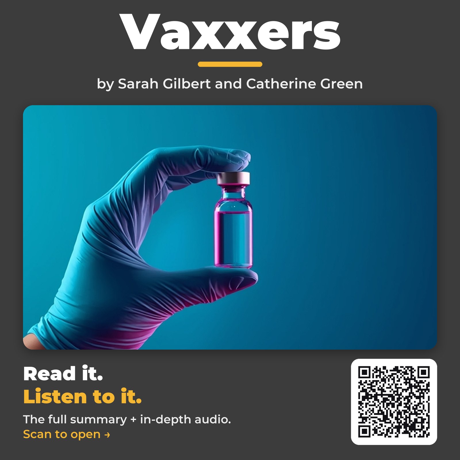 Vaxxers — by Sarah Gilbert and Catherine Green