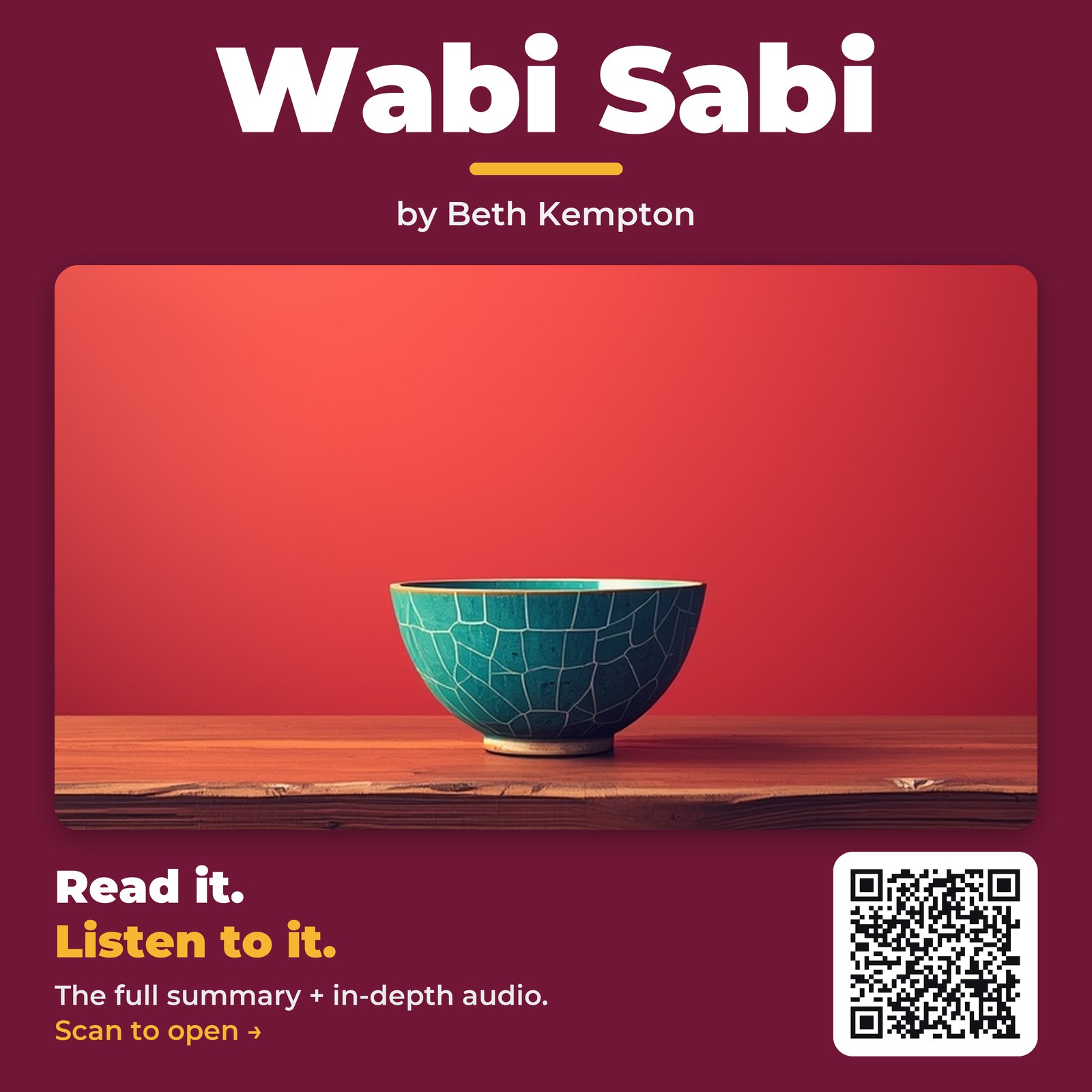 Wabi Sabi — by Beth Kempton