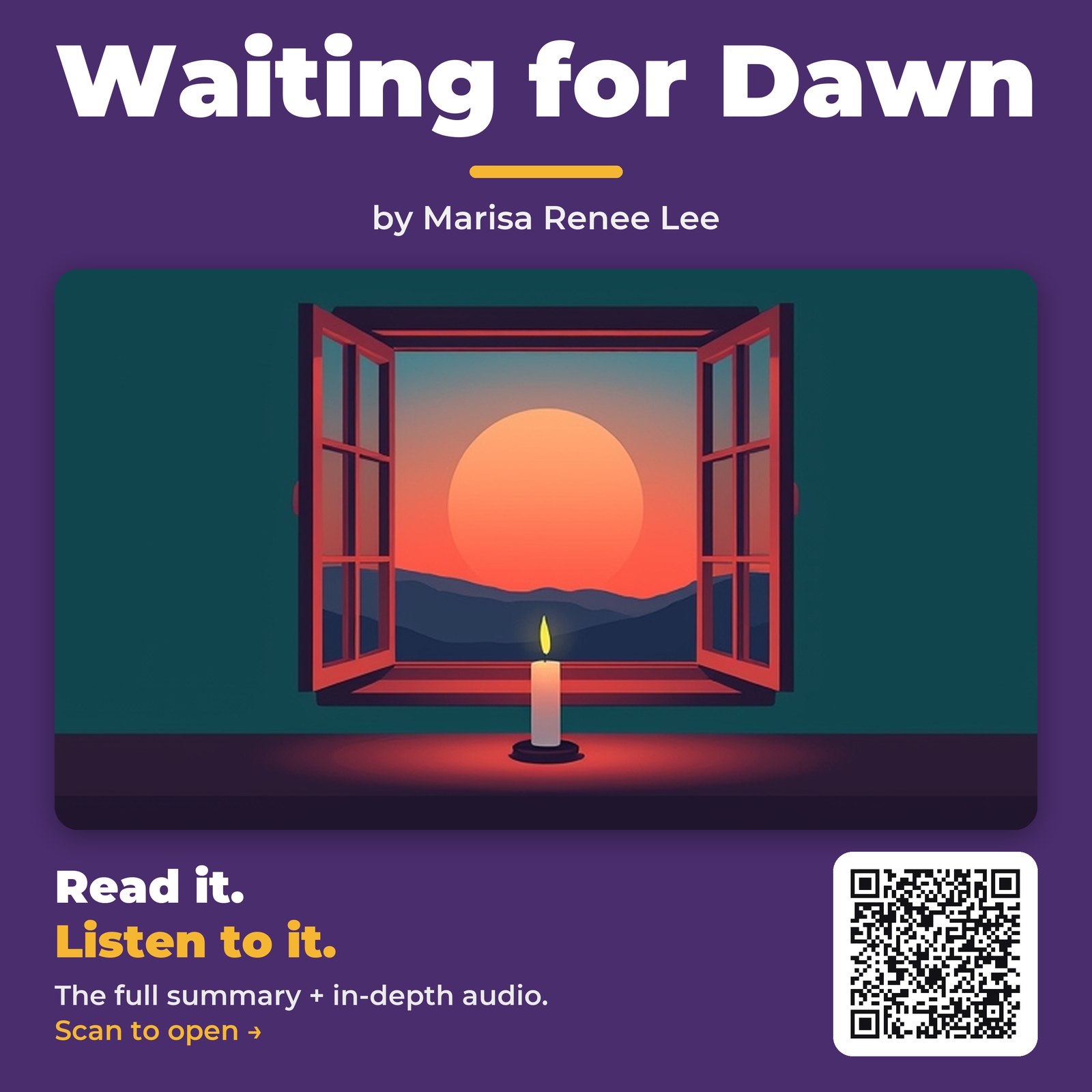 Waiting for Dawn — by Marisa Renee Lee