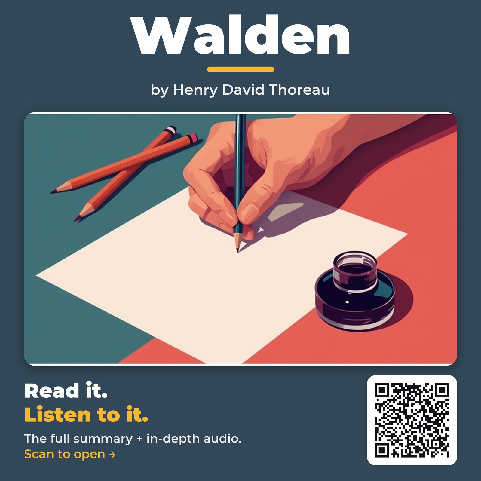 Walden — by Henry David Thoreau