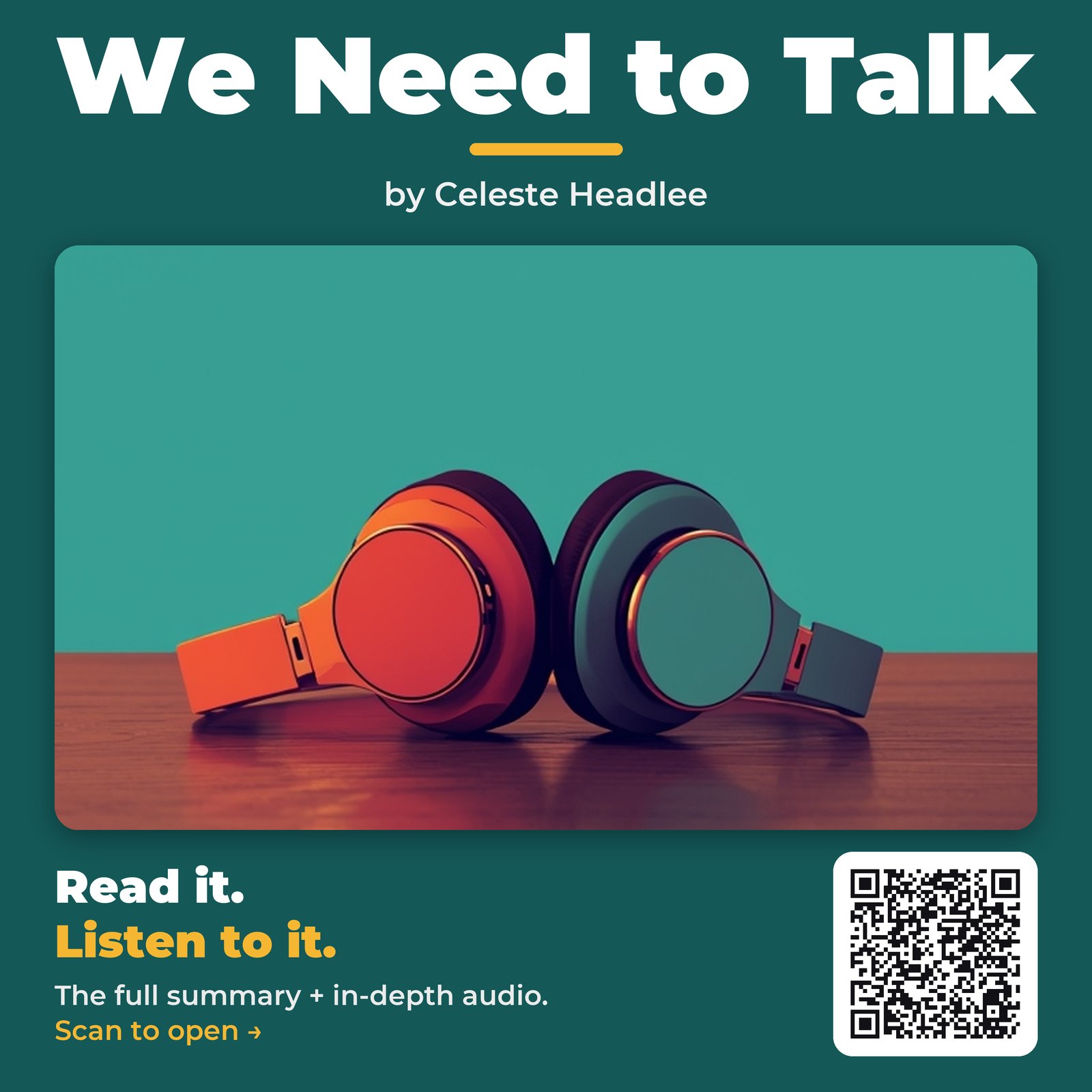 We Need to Talk — by Celeste Headlee