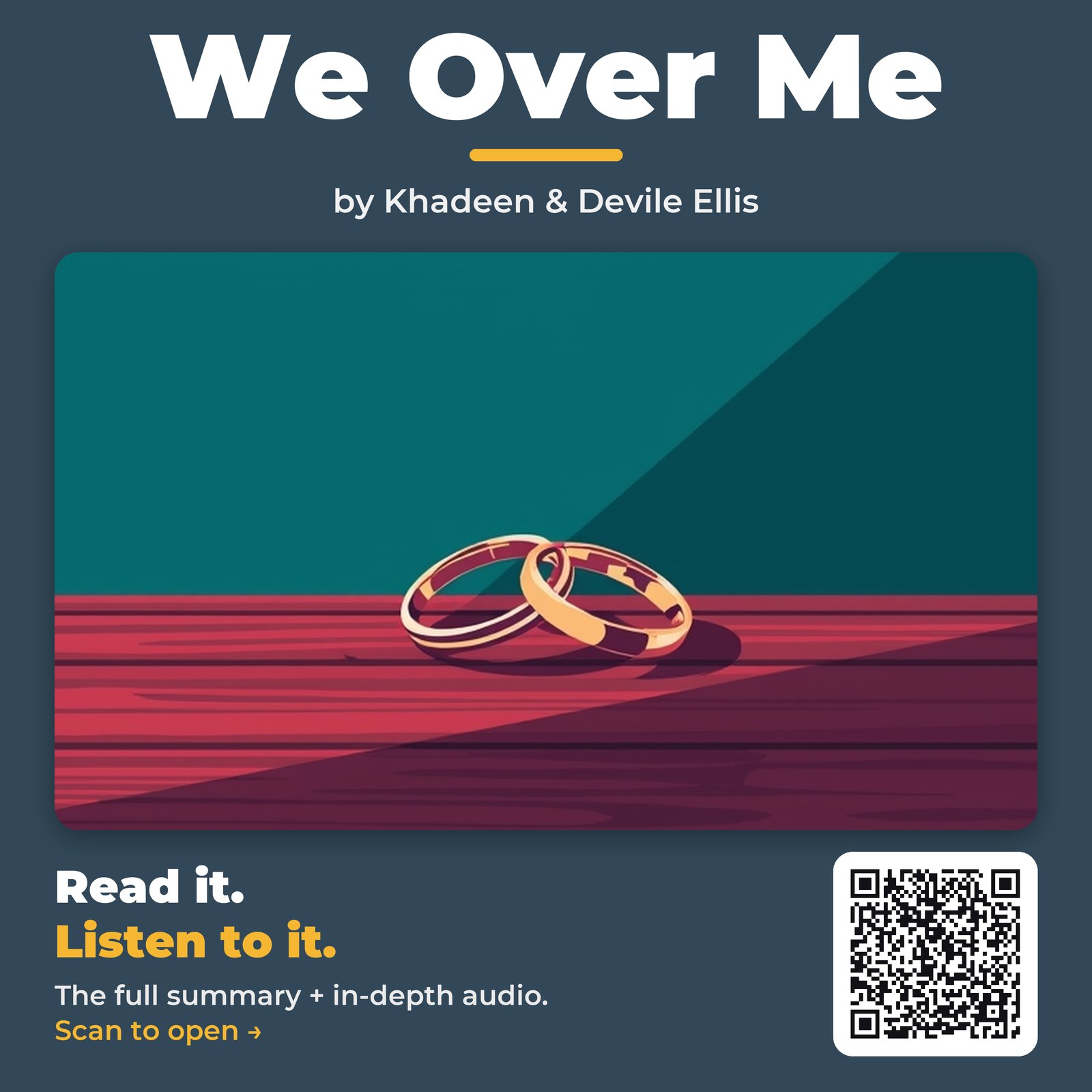 We Over Me — by Khadeen & Devile Ellis