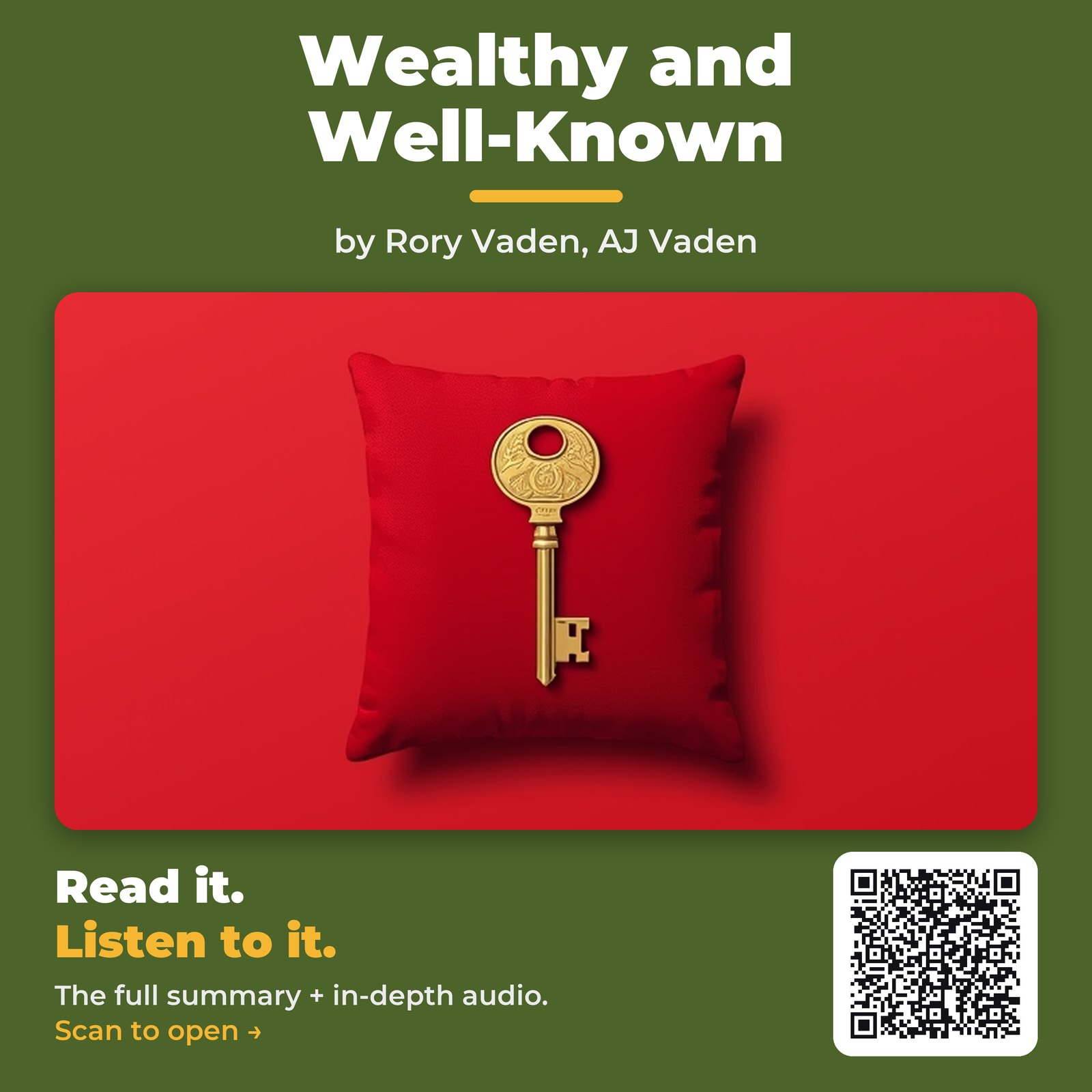 Wealthy and Well-Known — by Rory Vaden, AJ Vaden