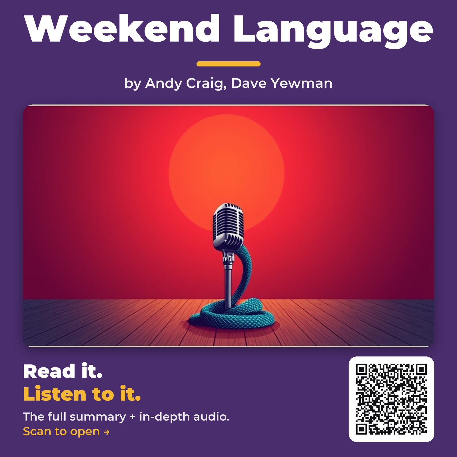 Weekend Language — by Andy Craig, Dave Yewman