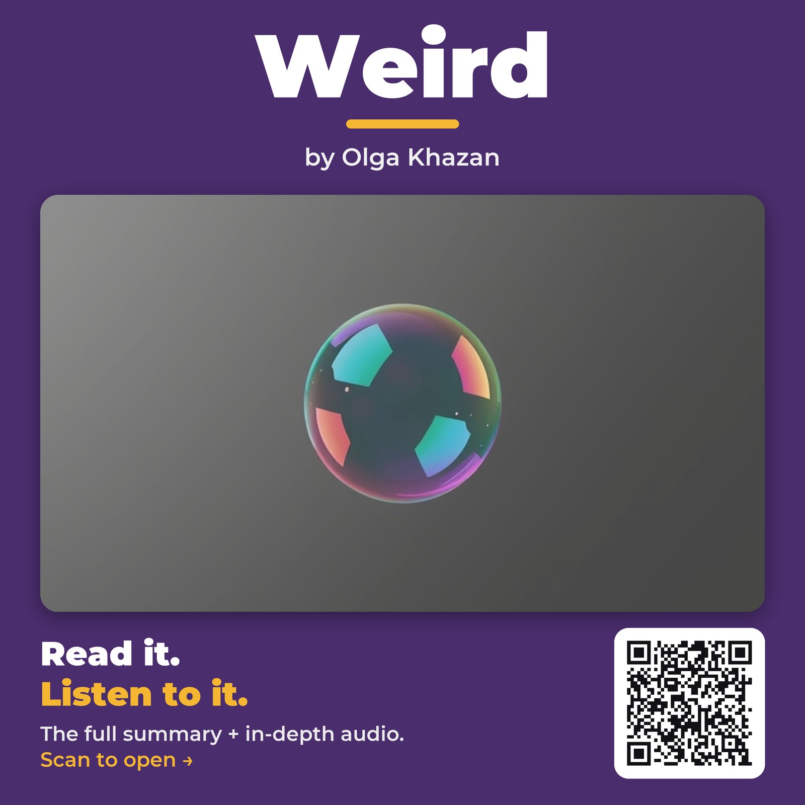 Weird — by Olga Khazan