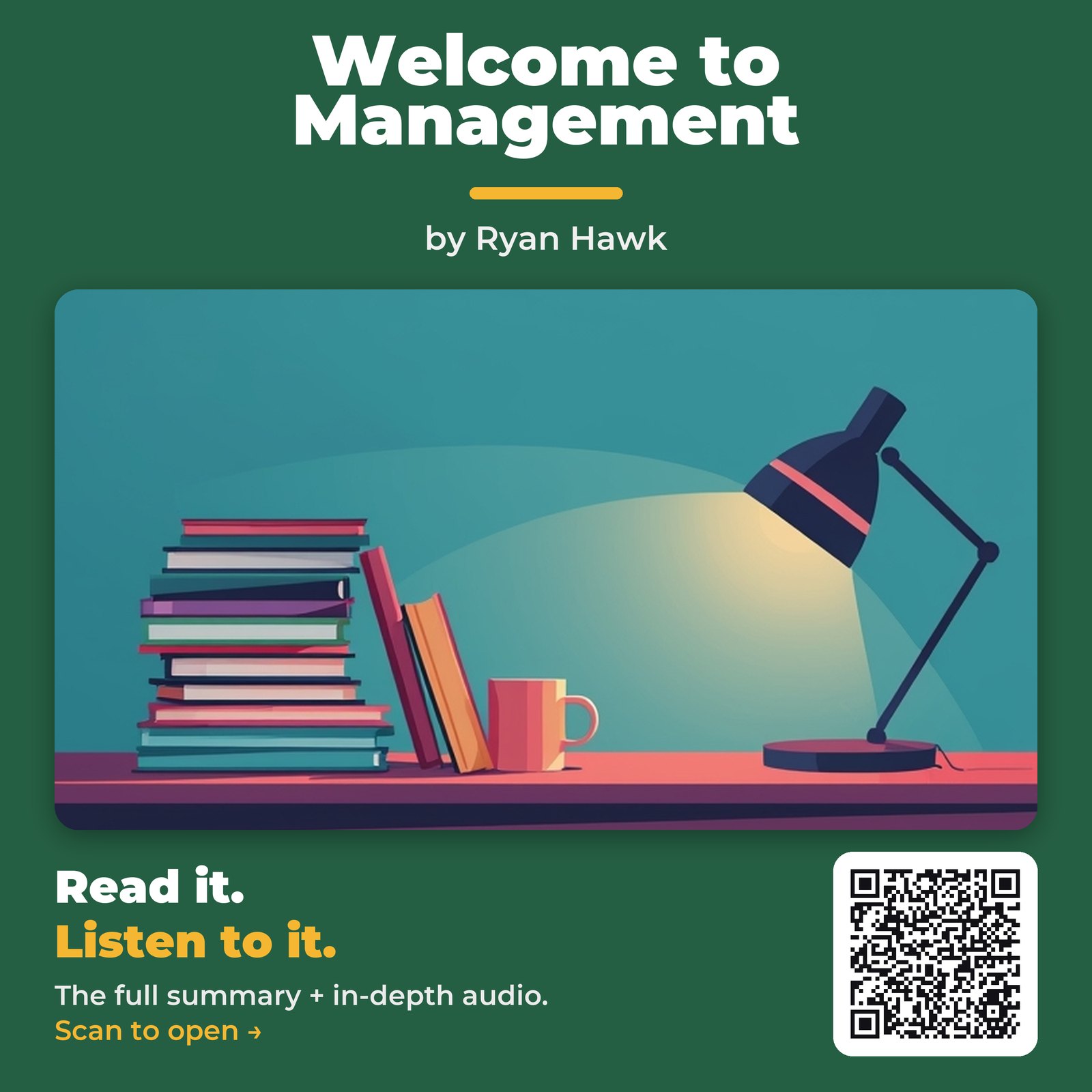 Welcome to Management — by Ryan Hawk