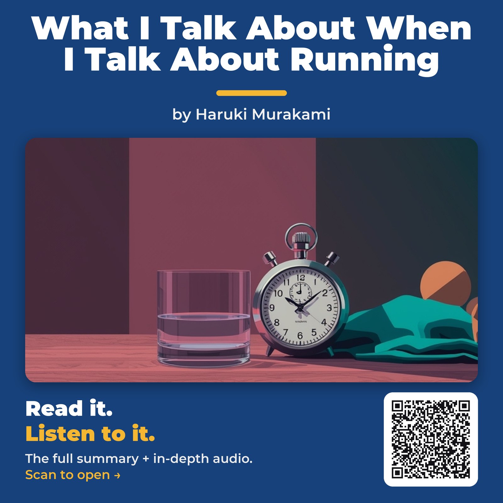 What I Talk About When I Talk About Running — by Haruki Murakami