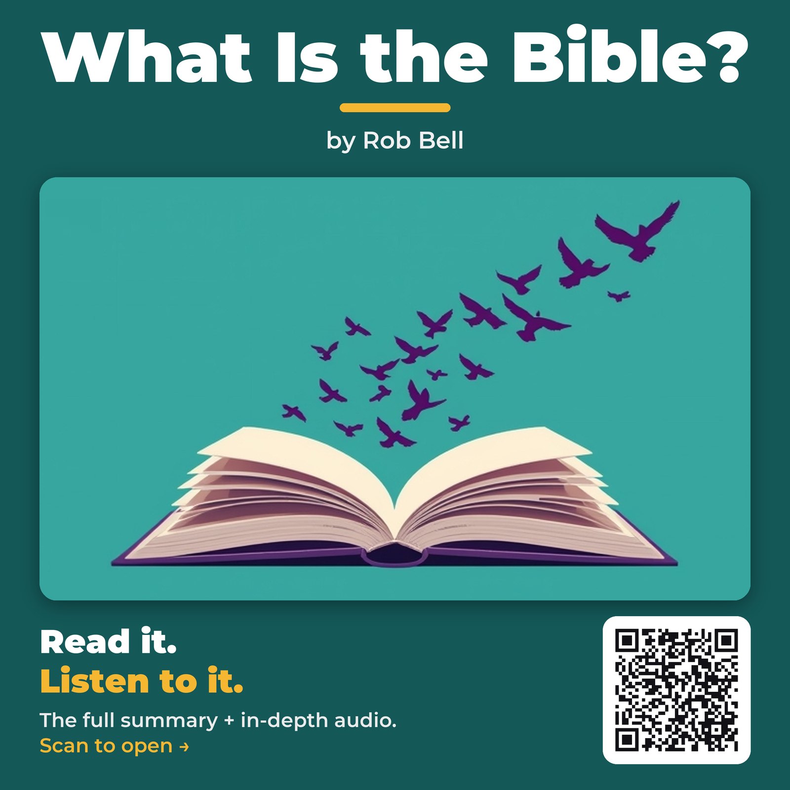 What Is the Bible? — by Rob Bell