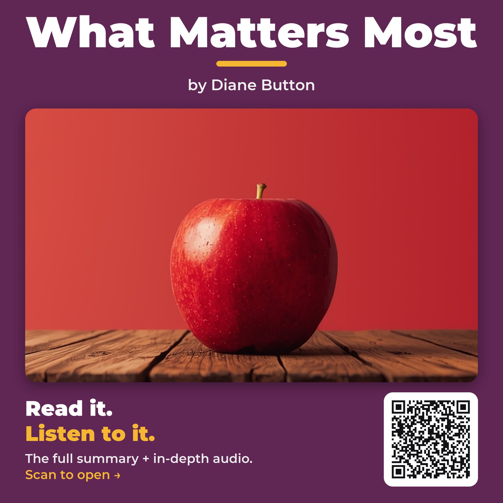 What Matters Most — by Diane Button