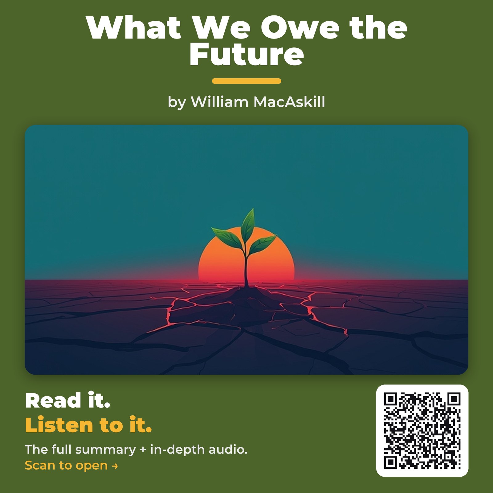 What We Owe the Future — by William MacAskill