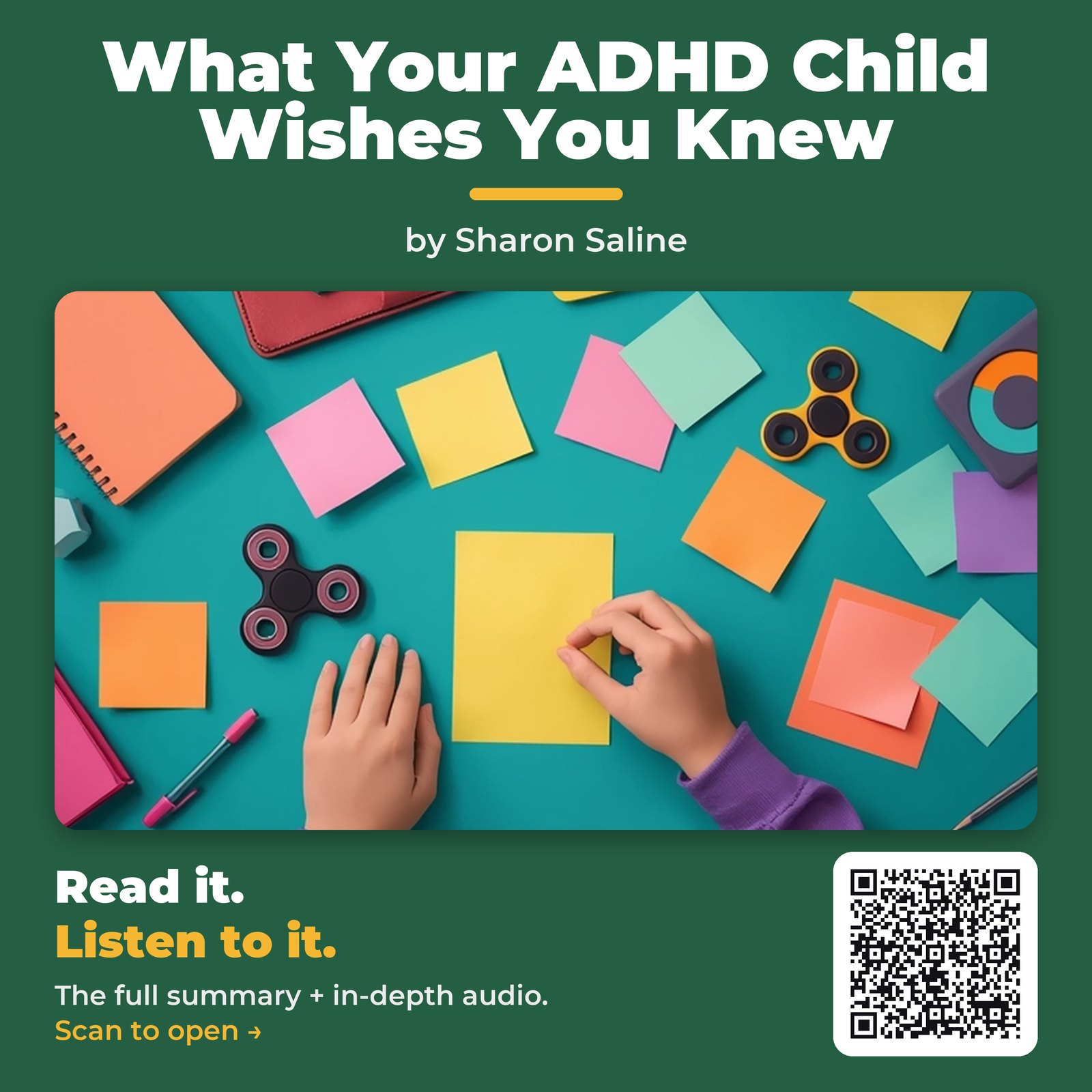 What Your ADHD Child Wishes You Knew — by Sharon Saline