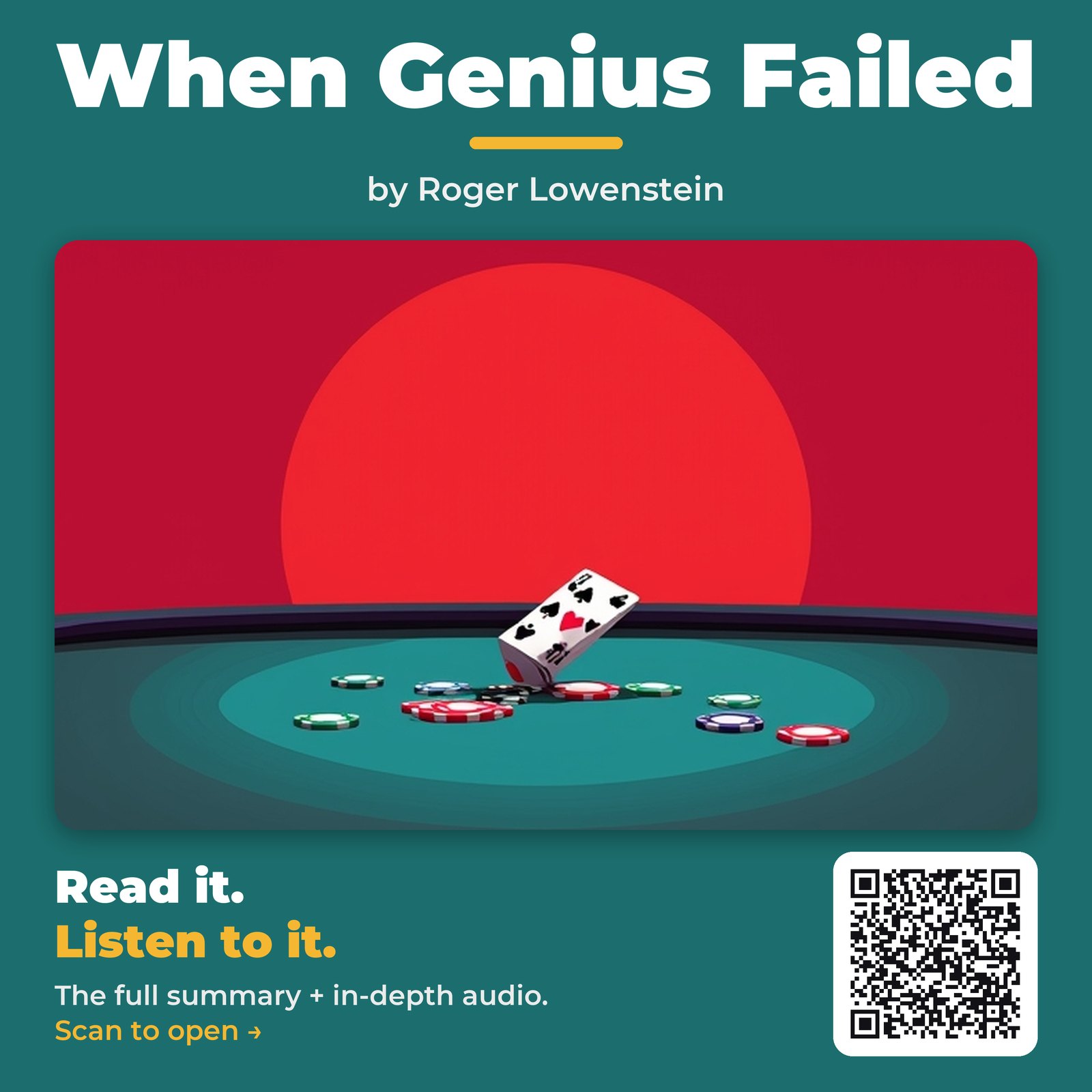 When Genius Failed — by Roger Lowenstein