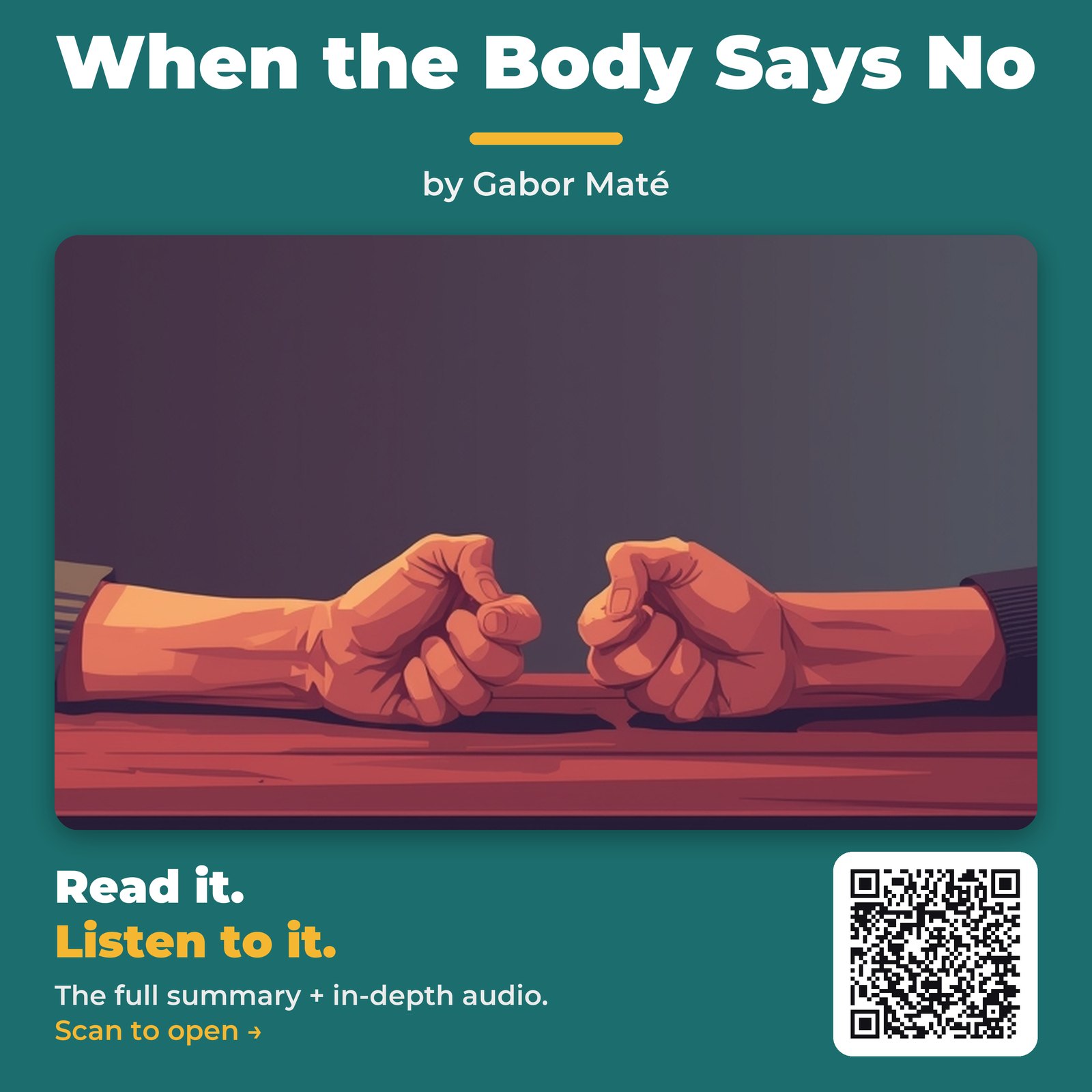 When the Body Says No — by Gabor Maté