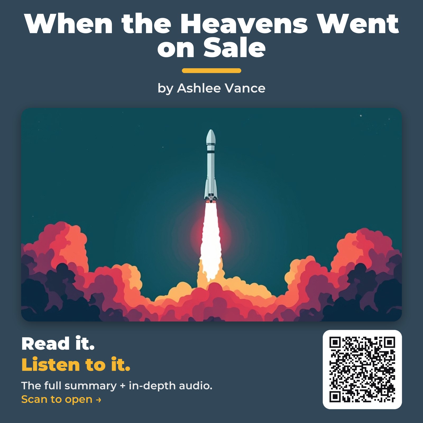 When the Heavens Went on Sale — by Ashlee Vance