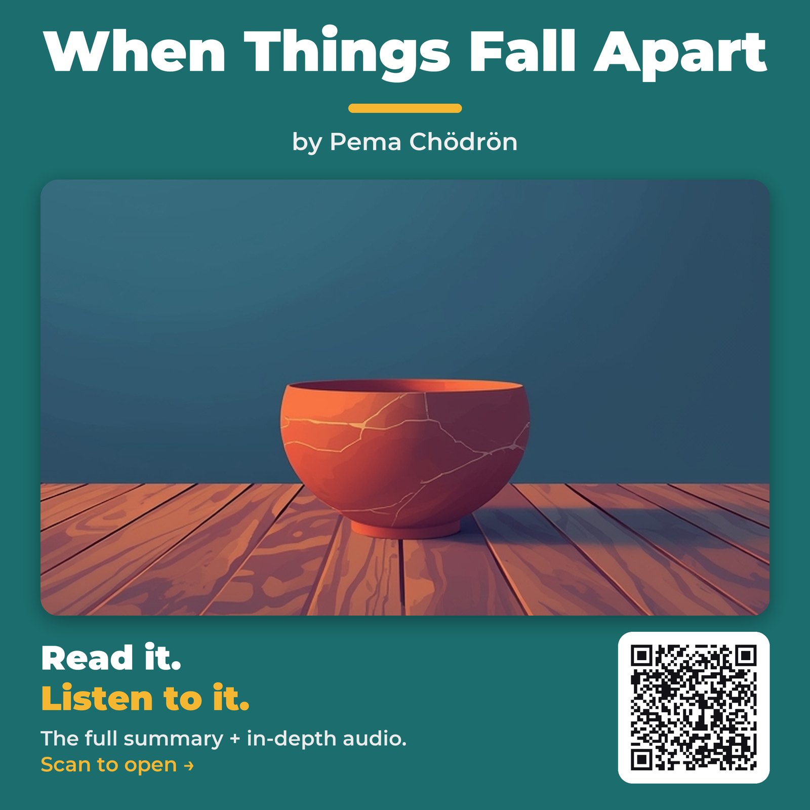 When Things Fall Apart — by Pema Chödrön