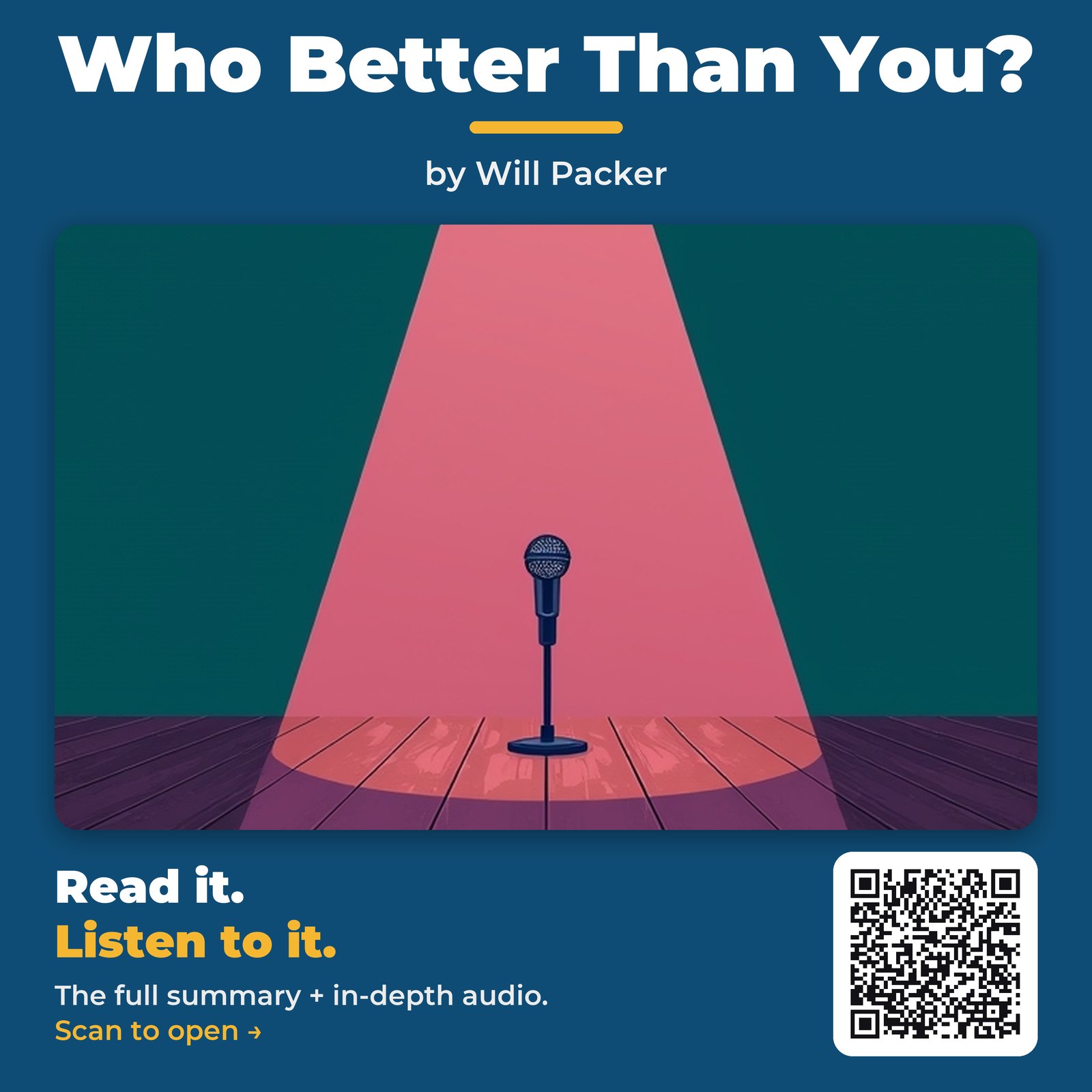 Who Better Than You? — by Will Packer